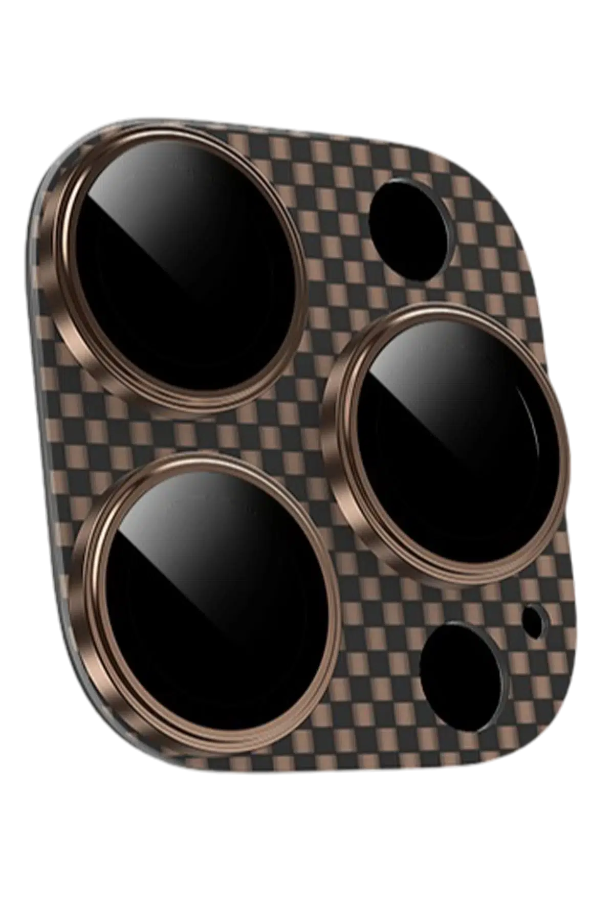 Keephone Apple iPhone 16 Pro Max Kevlar Kamera Lens - Çöl Titanyum