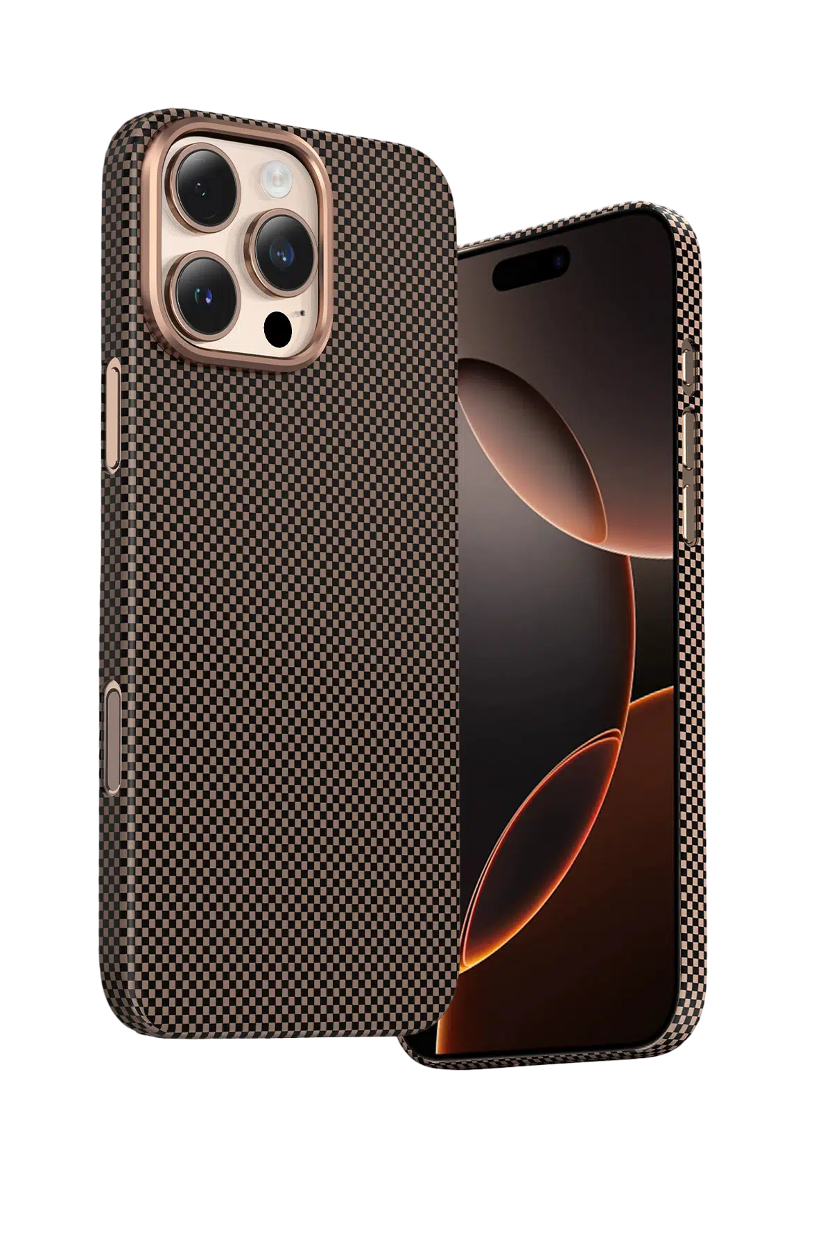Keephone Apple iPhone 16 Pro Max Kevlar Norra Magsafe Kılıf - Bronz
