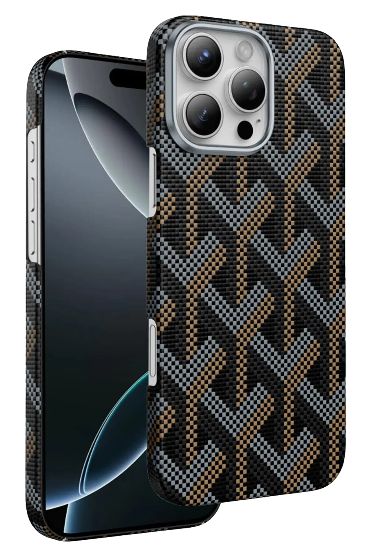 Keephone Apple iPhone 16 Pro Max Kevlar Prague Magsafe Kapak - Siyah