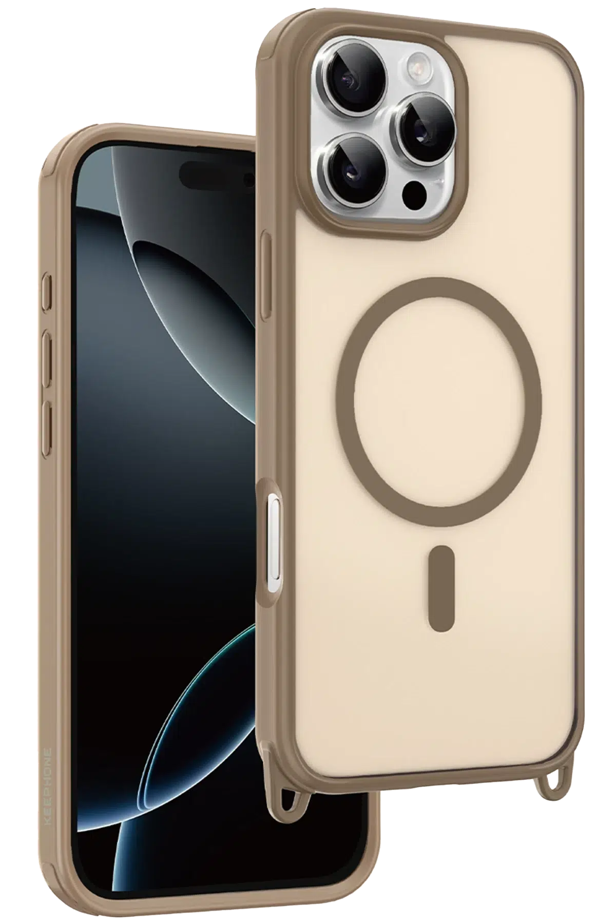 Keephone Apple iPhone 16 Pro Max MagArmor Magsafe Kılıf - Çöl Titanyum