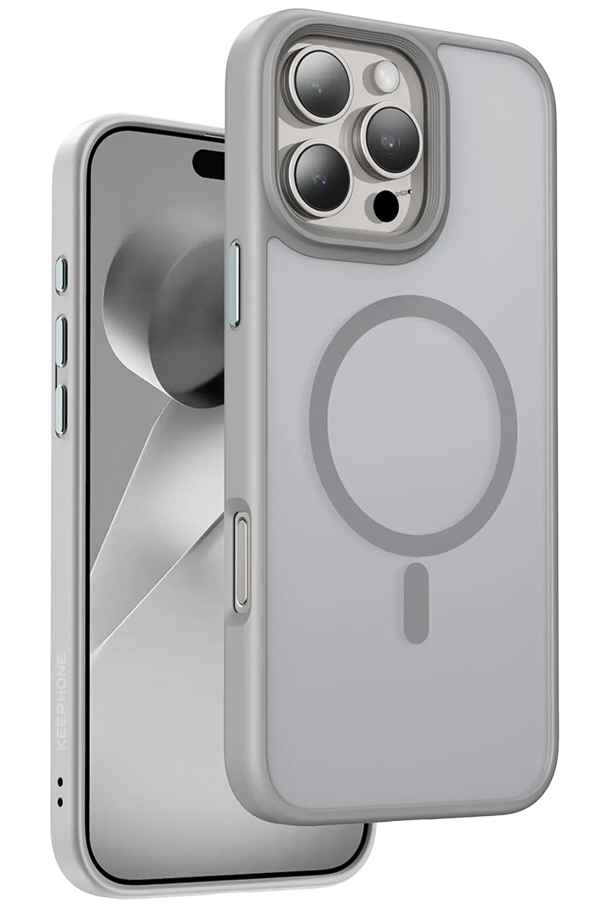 Keephone Apple iPhone 16 Pro Max Mago Pro Magsafe Kılıf - Natural Titanyum