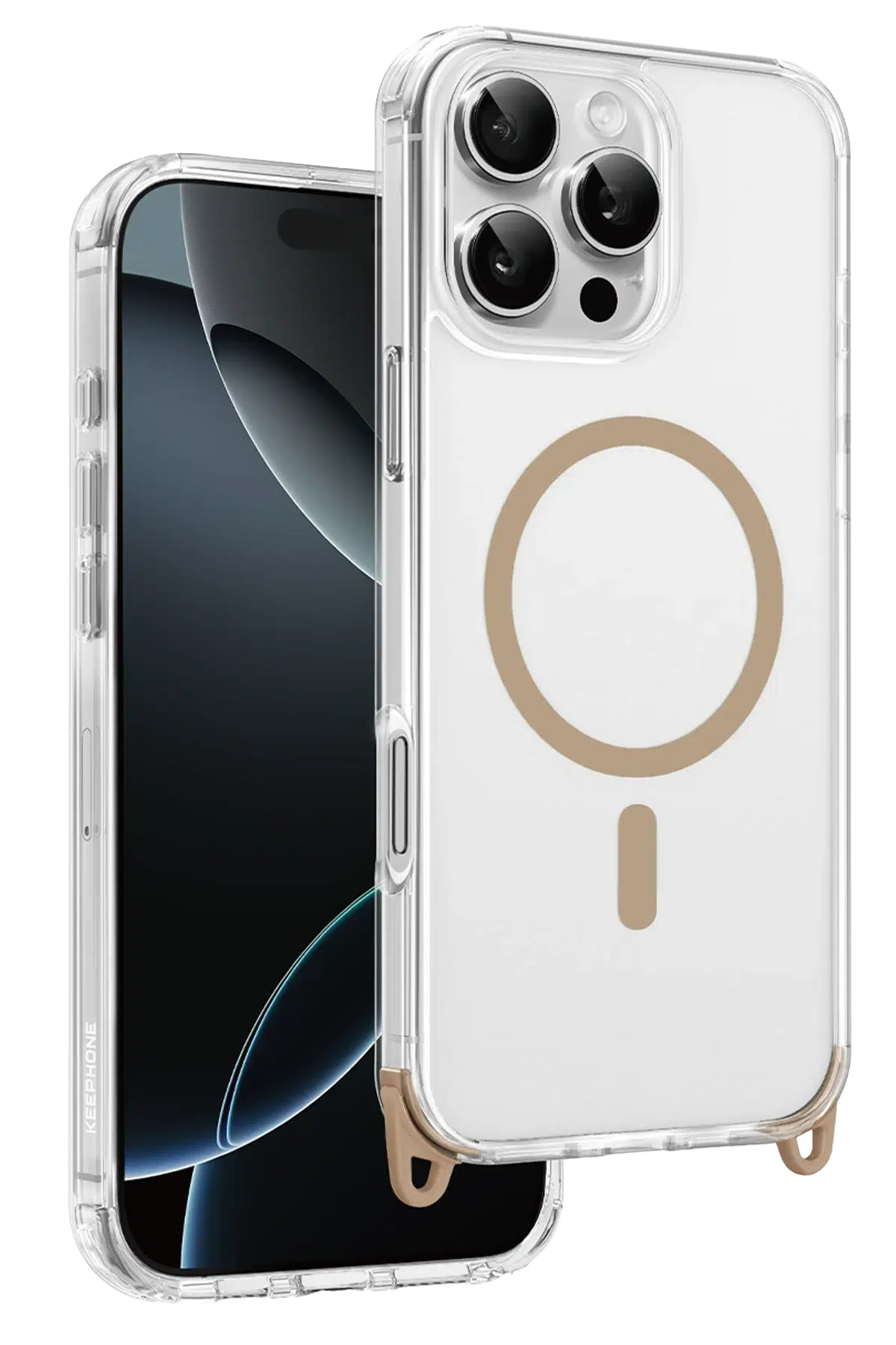 Keephone Apple iPhone 16 Pro Max MagRock Magsafe Kılıf - Çöl Titanyum