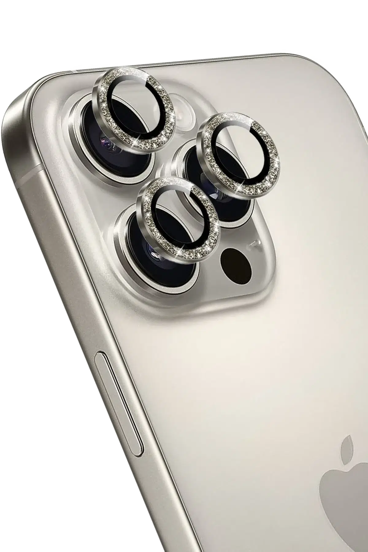 Keephone Apple iPhone 16 Pro Max Maria Simli Kamera Lens Koruyucu - Natural Grey