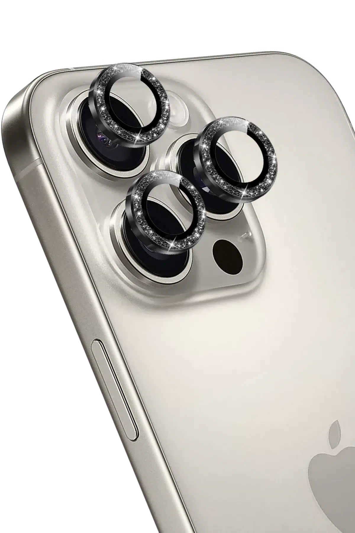 Keephone Apple iPhone 16 Pro Max Maria Simli Kamera Lens Koruyucu - Siyah