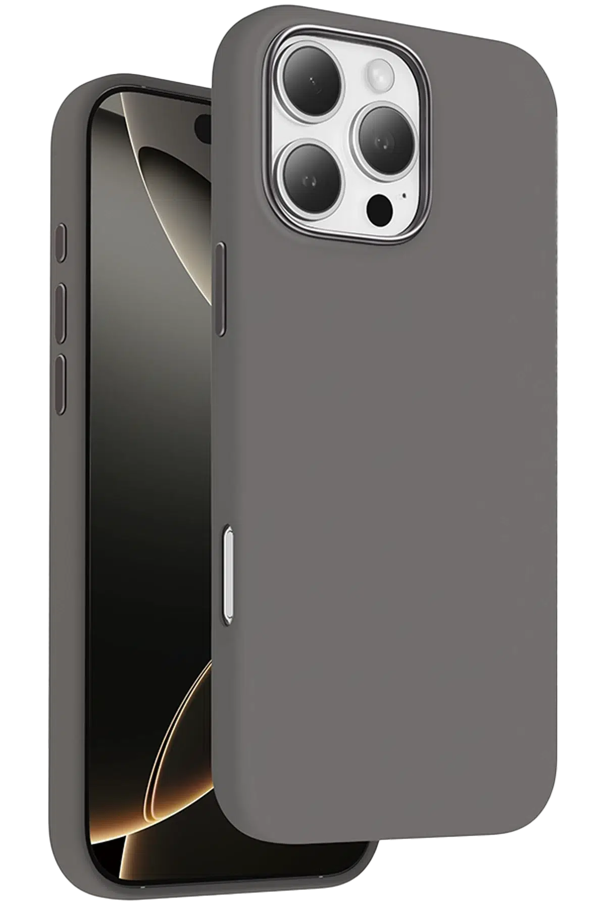 Keephone Apple iPhone 16 Pro Max Rosana Silikon Kılıf - Natural Titanyum