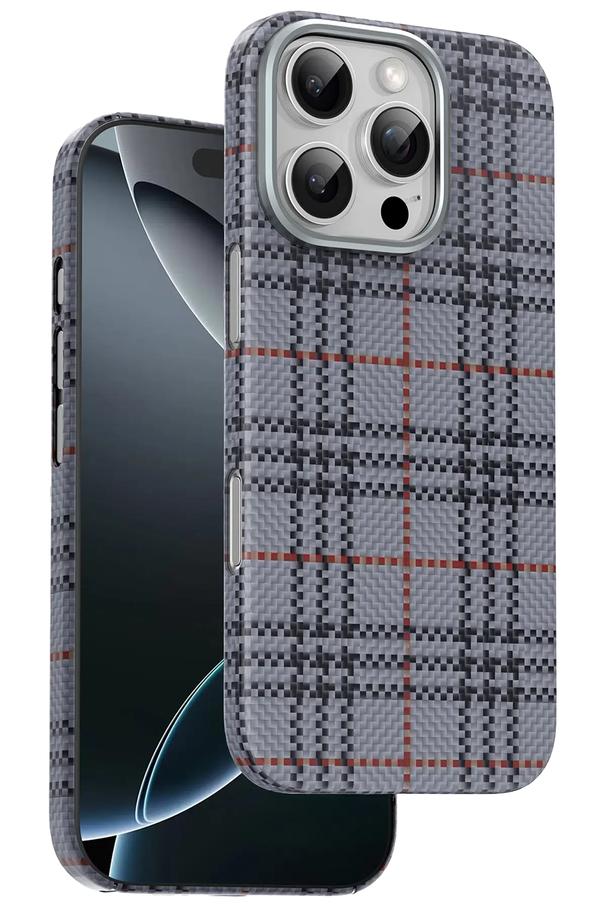 Keephone Apple iPhone 16 Pro Max Scots Kevlar Magsafe Kılıf - Natural Grey