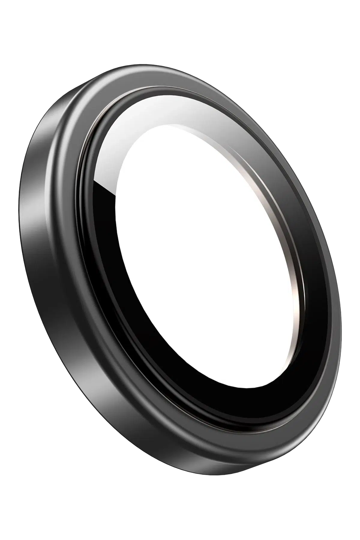 Keephone Apple iPhone 16 Pro Max Silikon Metal Kamera Lens Koruyucu - Siyah