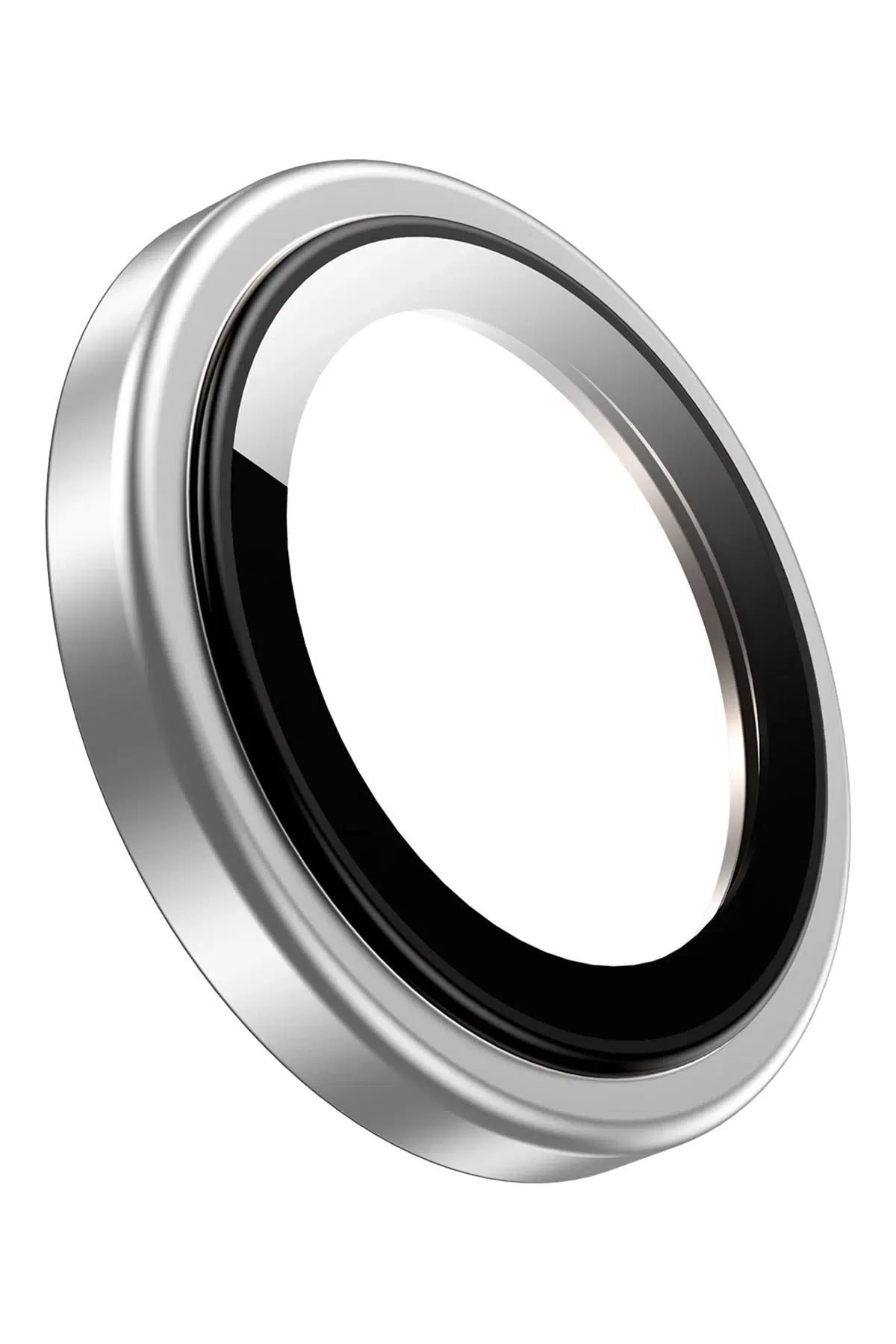 Keephone Apple iPhone 16 Pro Max Silikon Metal Kamera Lens Koruyucu - Titanyum