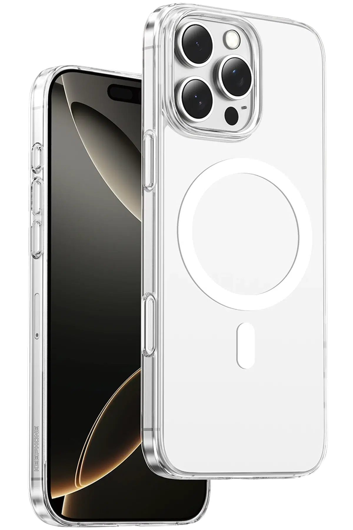 Keephone Apple iPhone 16 Pro Max X-Crystal Slim Magsafe Kılıf - Şeffaf