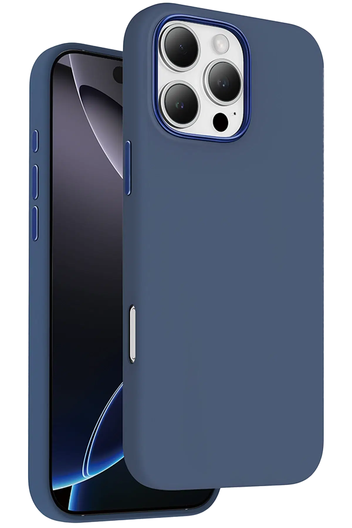 Keephone Apple iPhone 16 Pro Rosana Silikon Kılıf - Mavi
