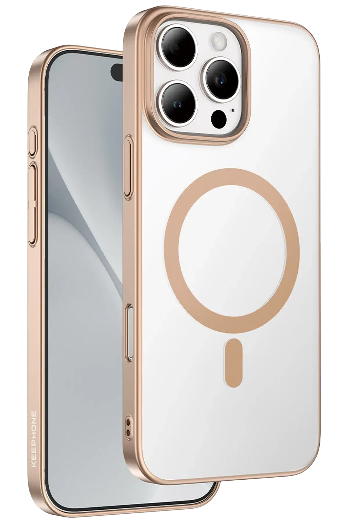 Keephone Apple iPhone 16 Pro Skingrip Magsafe Kılıf - Çöl Titanyum