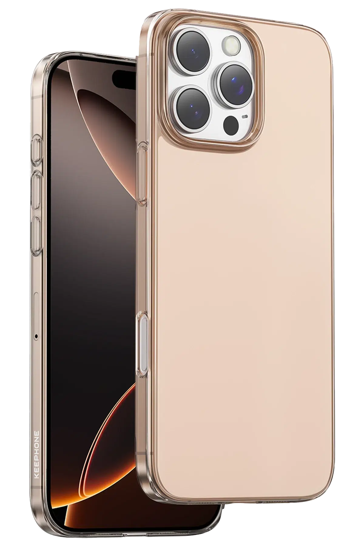 Keephone Apple iPhone 16 Pro X-Crystal Slim Kılıf - Çöl Titanyum
