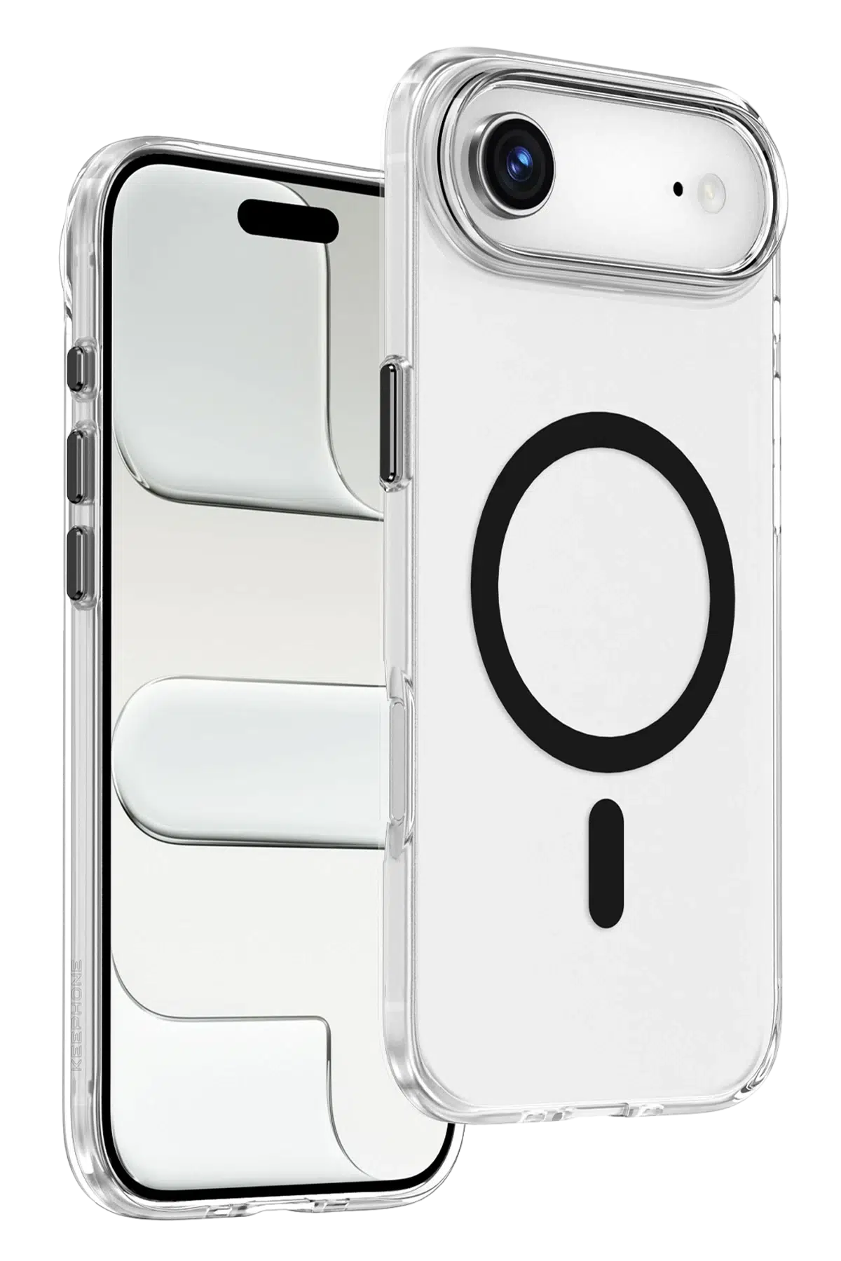 Keephone Apple iPhone 17 Air Aurora Şeffaf Magsafe Kılıf - Siyah