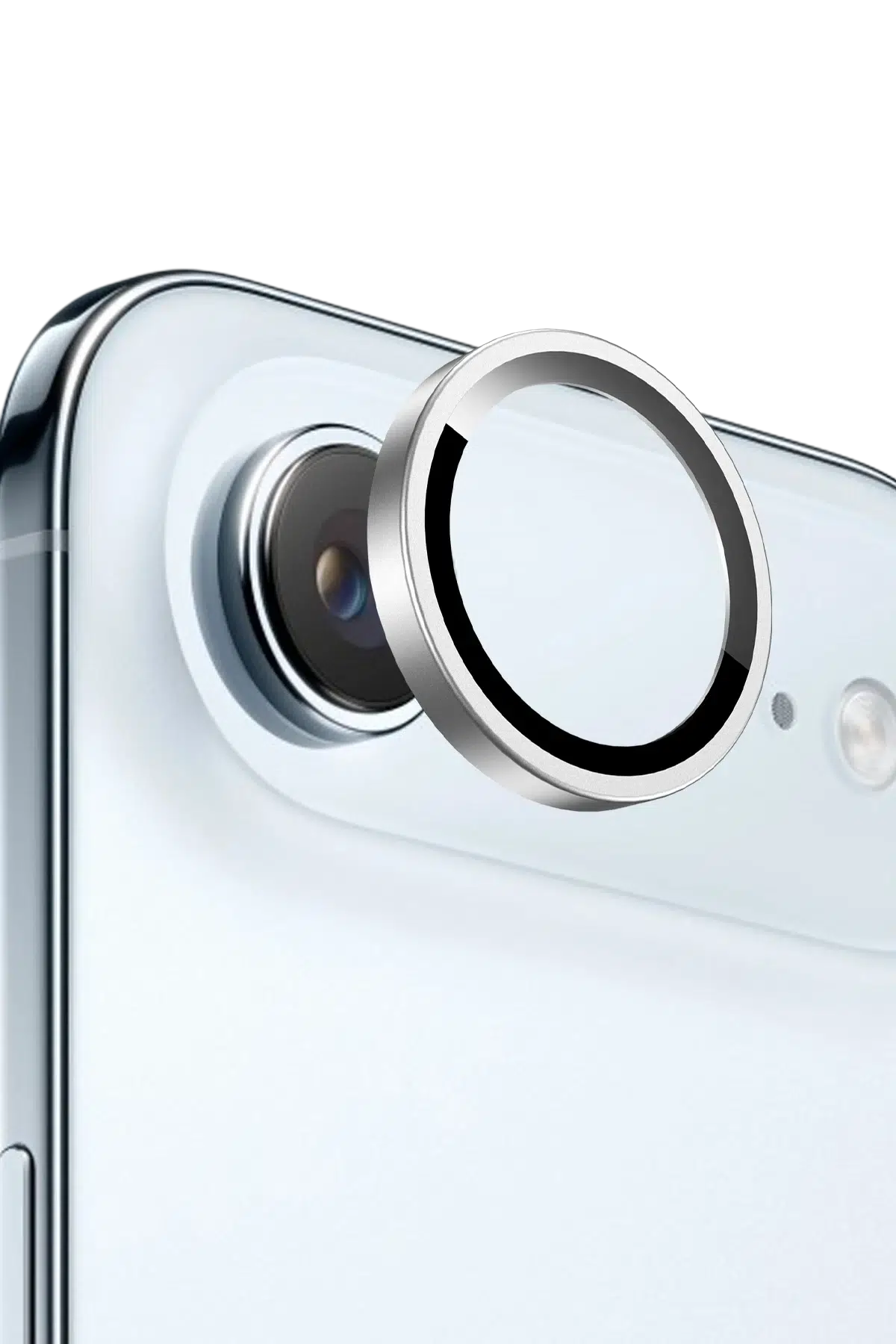 Keephone Apple iPhone 17 Air Bright PVD Metal Kamera Lens - Gümüş