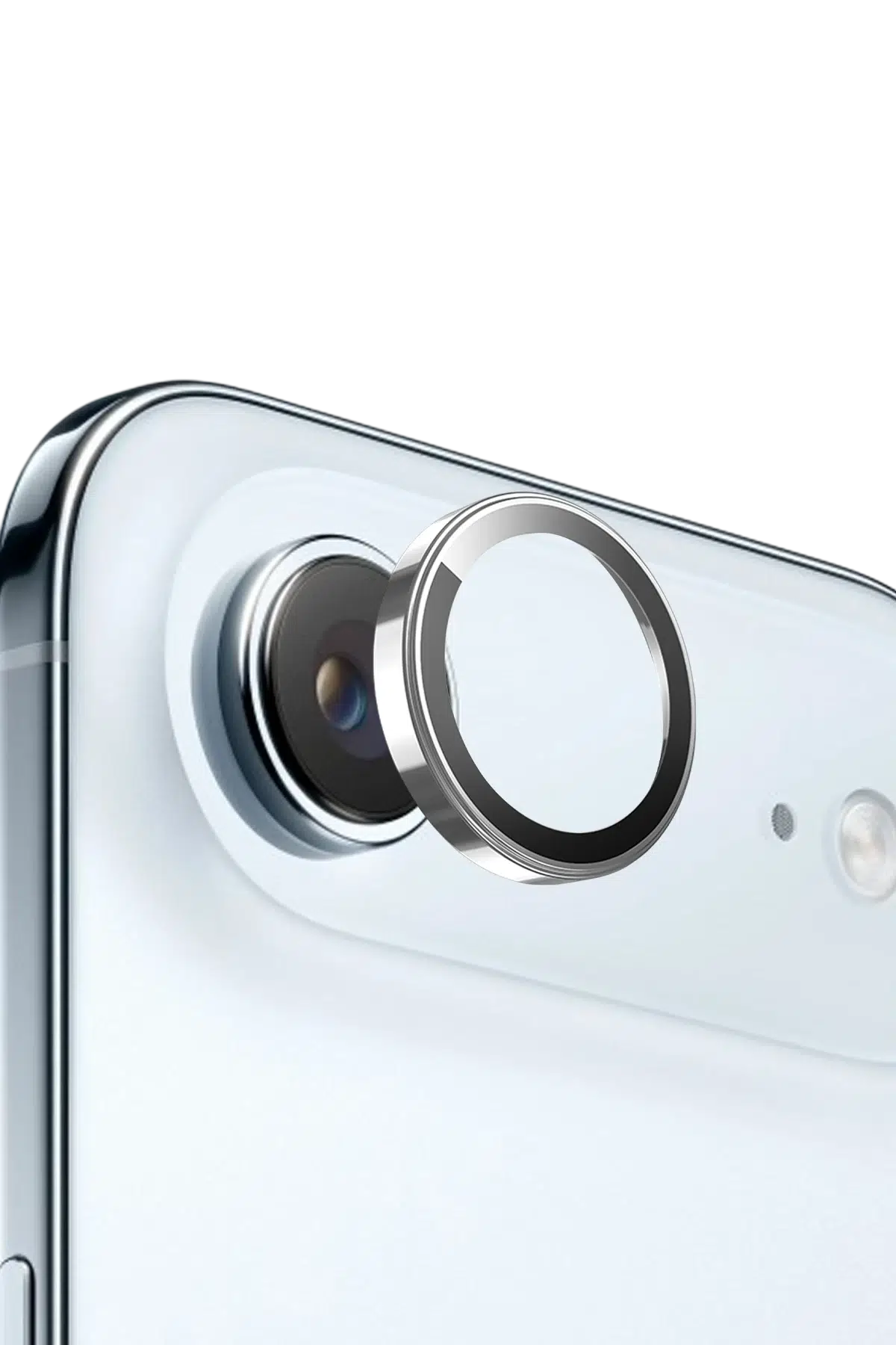 Keephone Apple iPhone 17 Air Sapphire PVD Kamera Lens - Gümüş