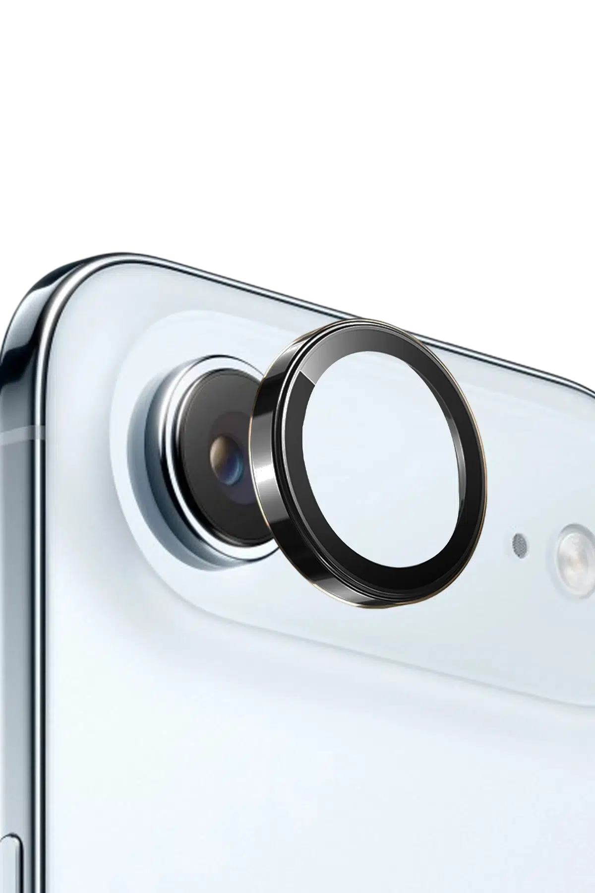 Keephone Apple iPhone 17 Air Sapphire PVD Kamera Lens - Siyah