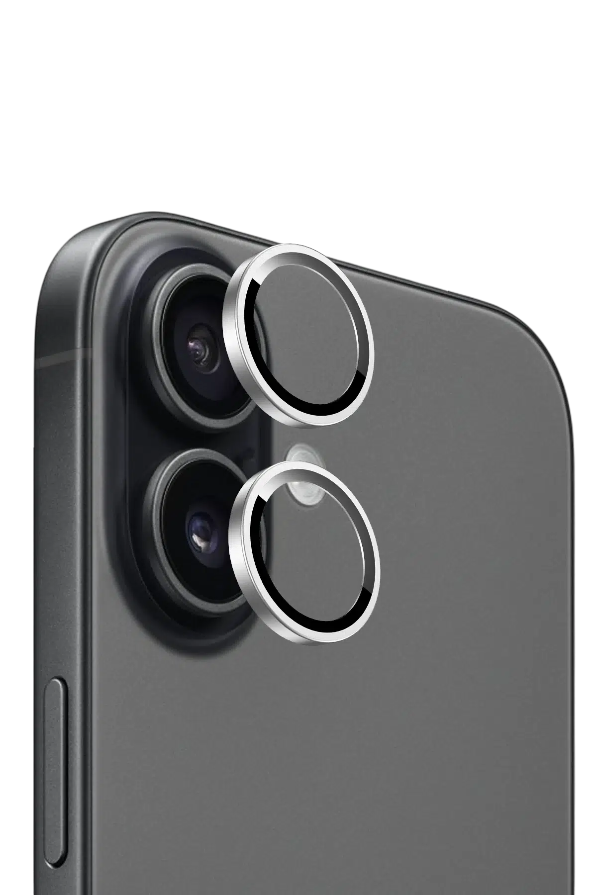 Keephone Apple iPhone 17 Bright PVD Metal Kamera Lens - Gümüş