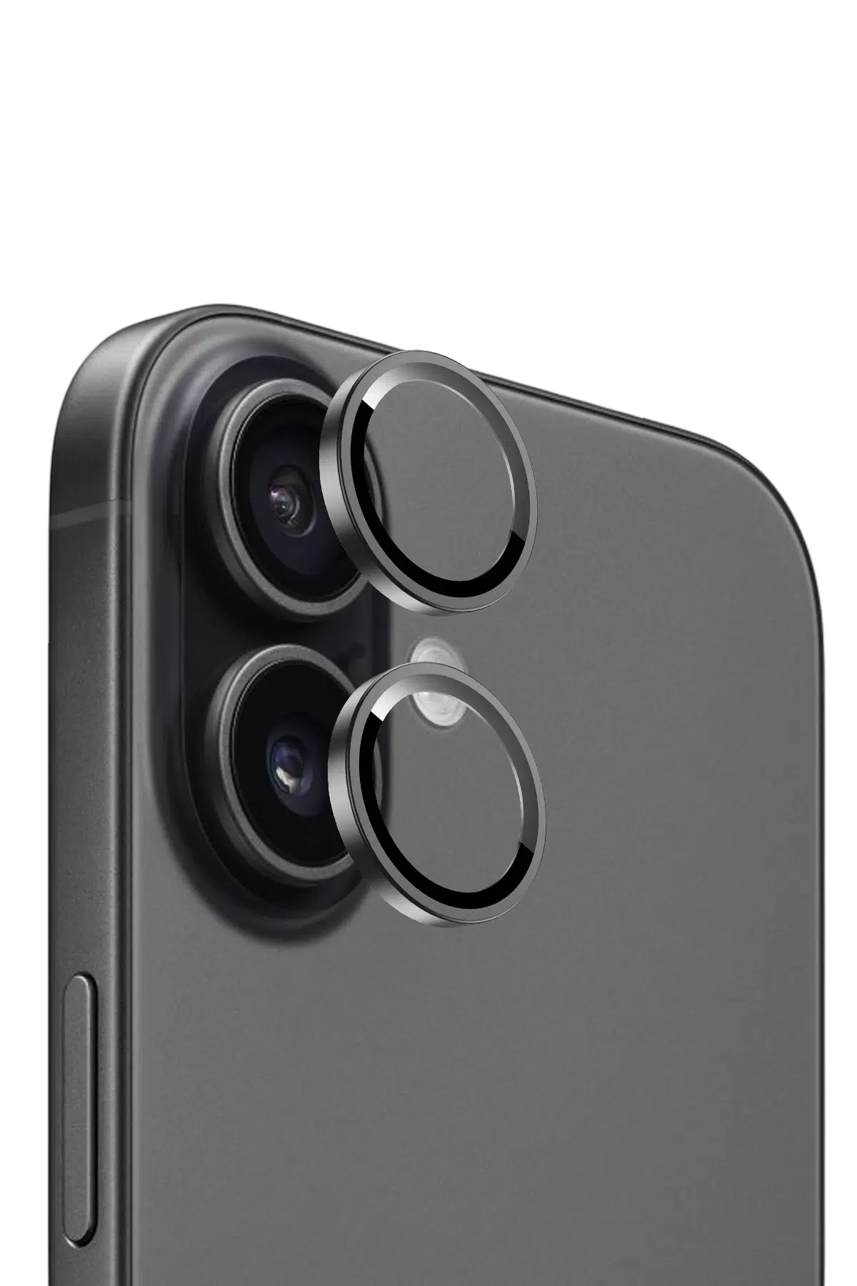 Keephone Apple iPhone 17 Bright PVD Metal Kamera Lens - Siyah