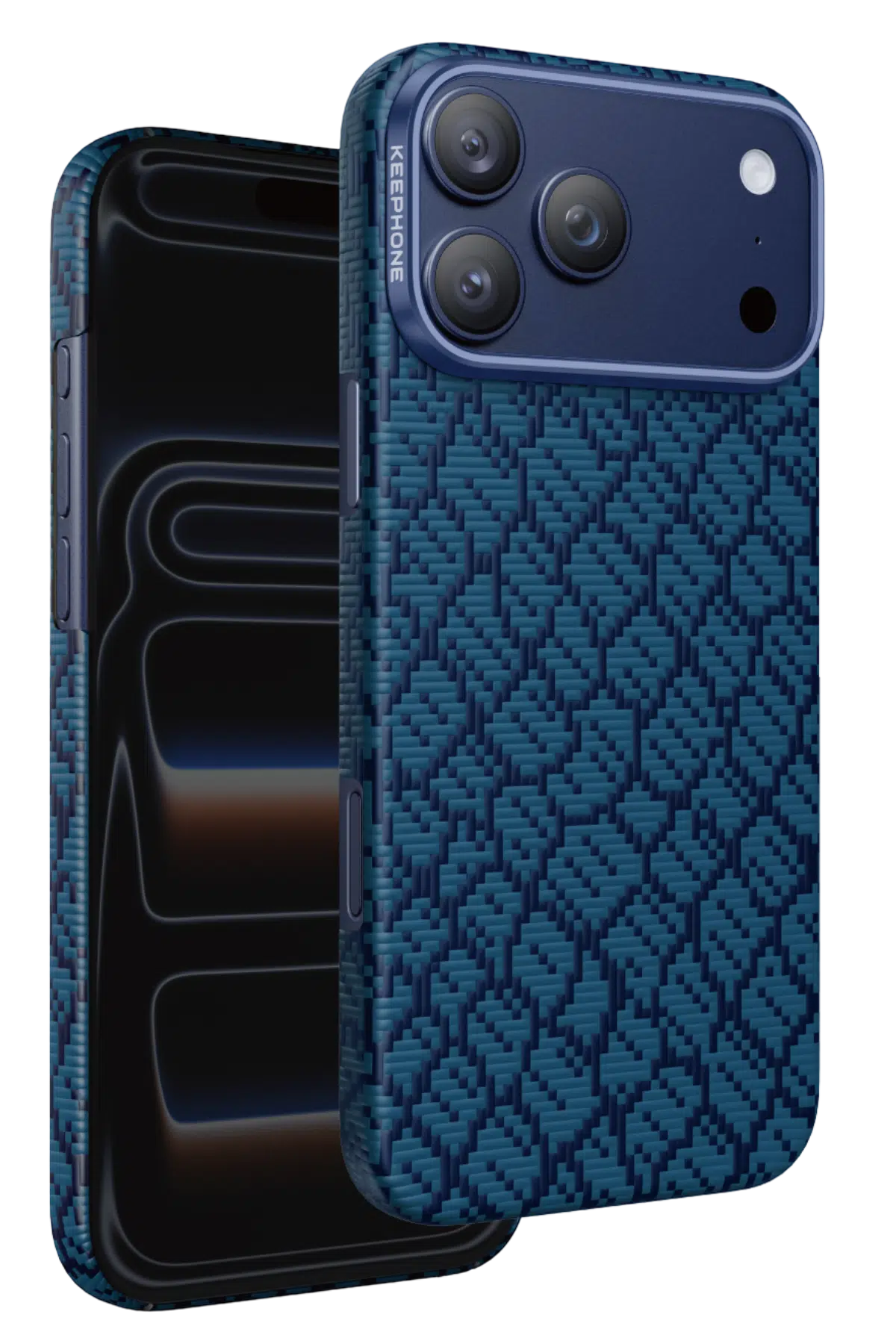 Keephone Apple iPhone 17 Pro Drakon Aramid Magsafe Kapak - Lacivert