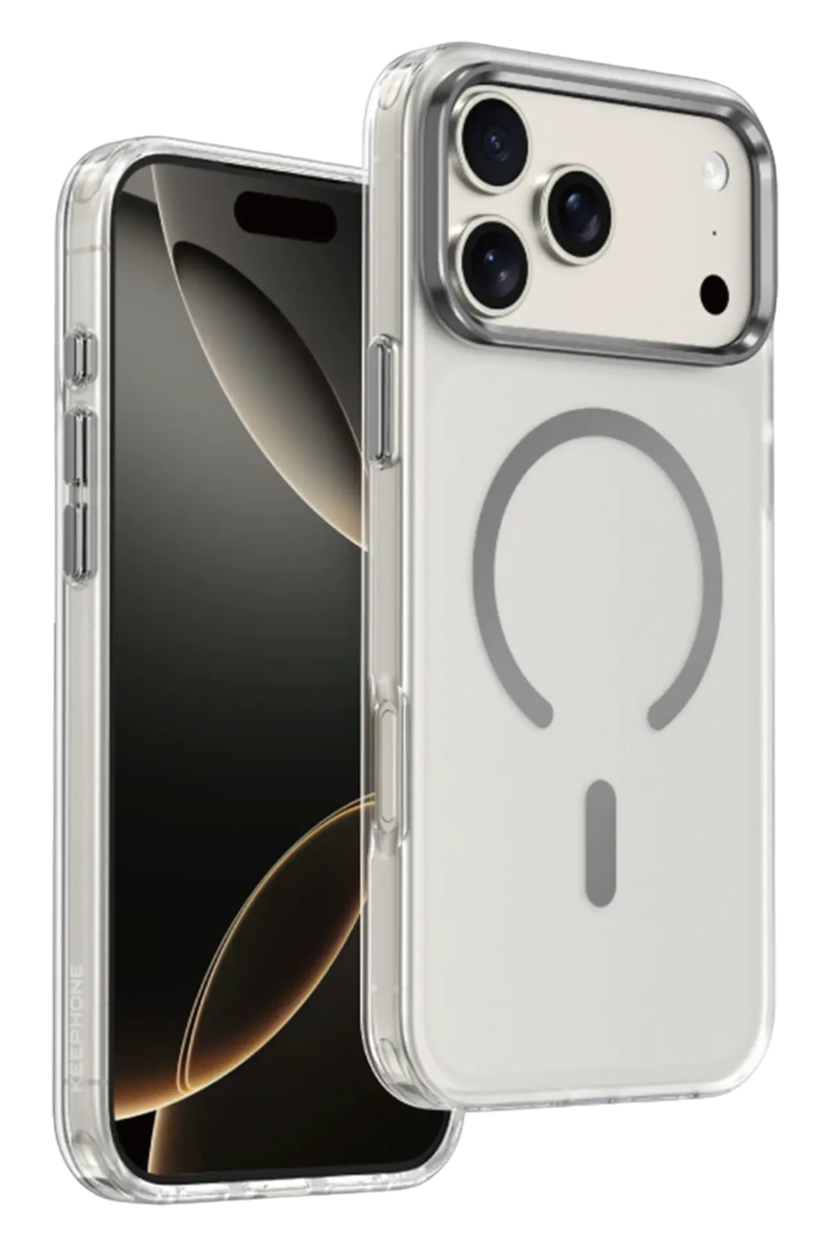 Keephone Apple iPhone 17 Pro Max Dazzle Pro Matte Magsafe Kılıf - Natural Grey