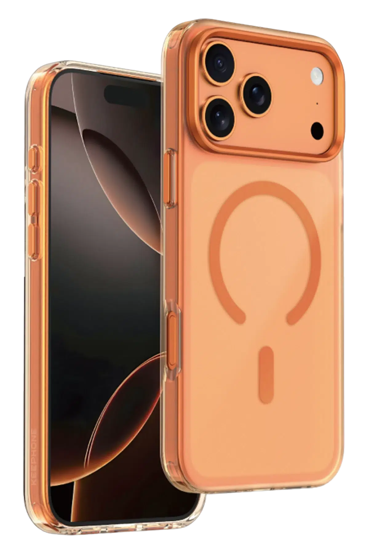 Keephone Apple iPhone 17 Pro Max Dazzle Pro Matte Magsafe Kılıf - Turuncu
