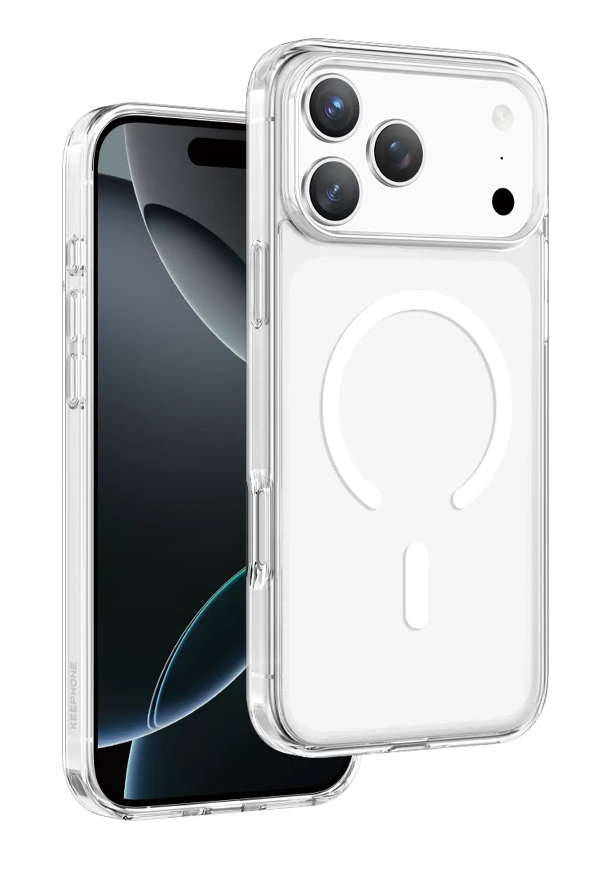 Keephone Apple iPhone 17 Pro Max Hybrid Pro Magsafe Kılıf - Şeffaf
