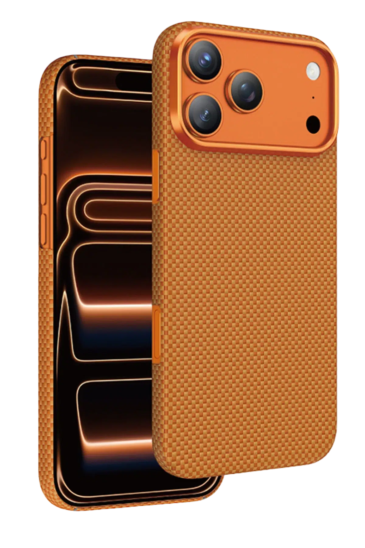 Keephone Apple iPhone 17 Pro Max Kevlar Norra Magsafe Kılıf - Açık Turuncu