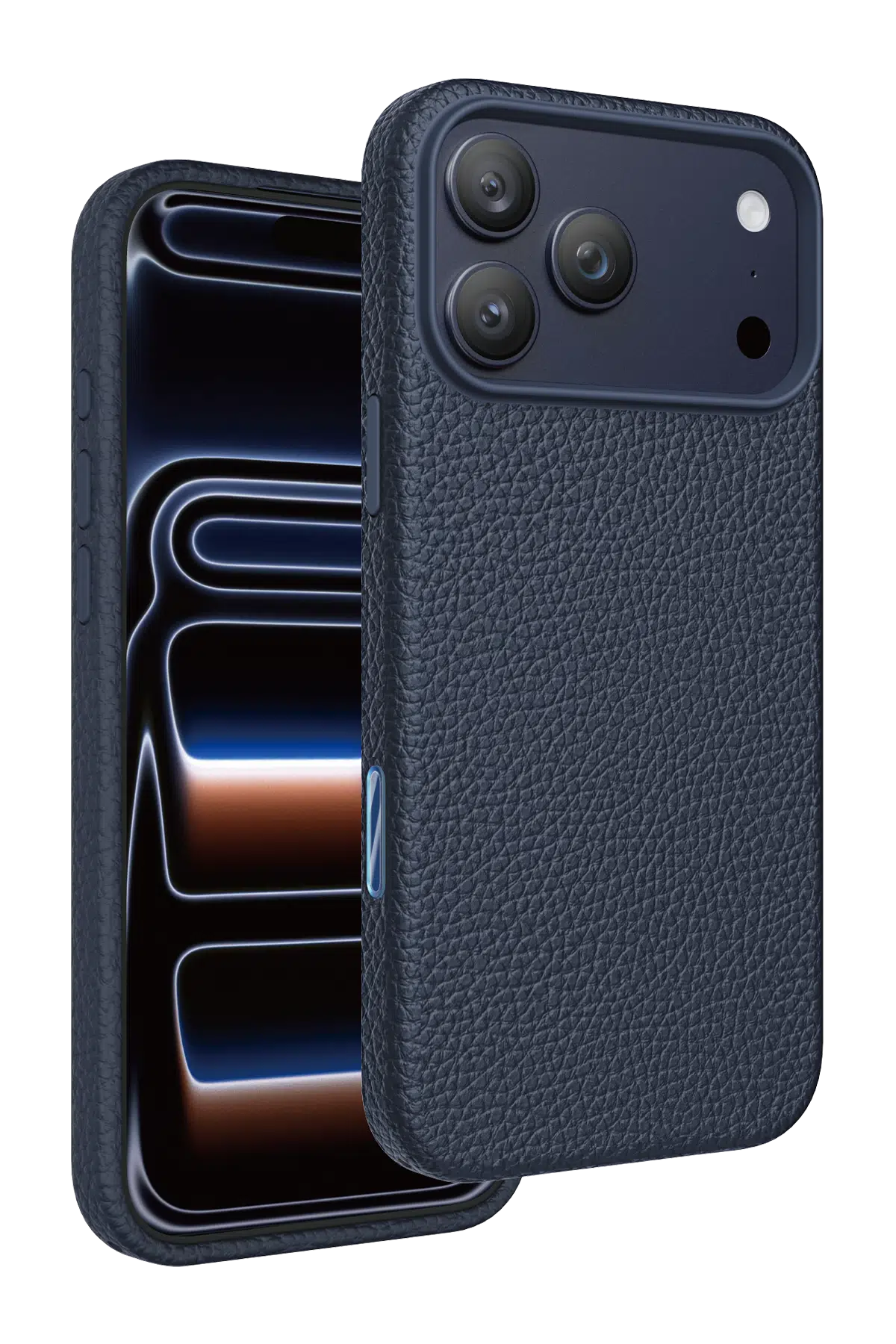 Keephone Apple iPhone 17 Pro Max Lycucci Deri Manyetik Kapak - Lacivert