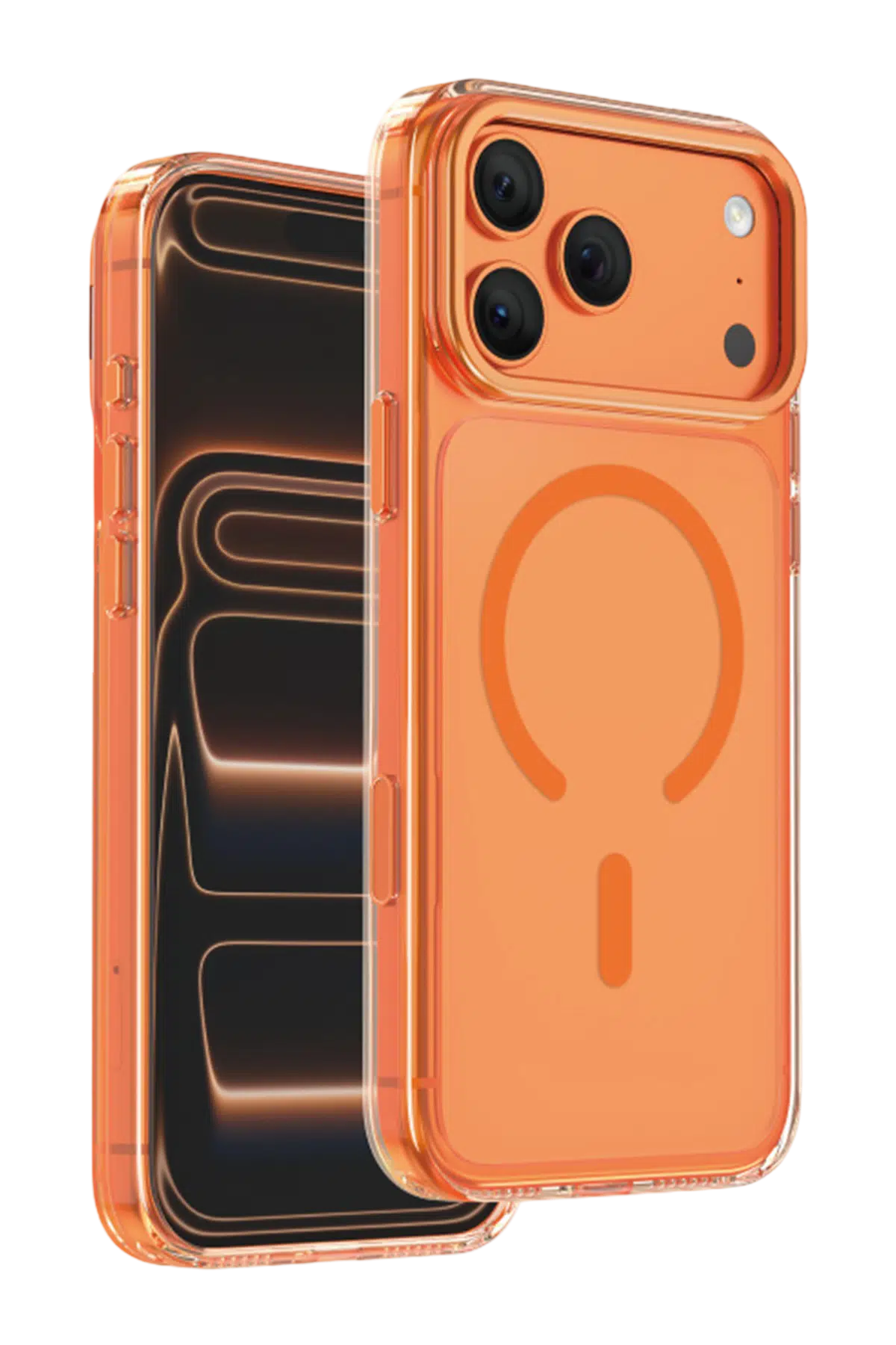 Keephone Apple iPhone 17 Pro Max Magicam Standlı Magsafe Kapak - Turuncu