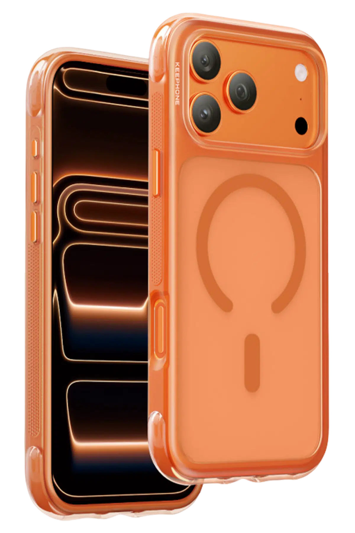 Keephone Apple iPhone 17 Pro Max Monica Airbag Magsafe Kapak - Turuncu