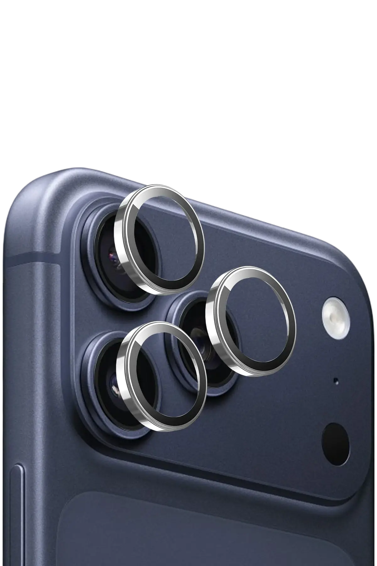 Keephone Apple iPhone 17 Pro Max Sapphire PVD Kamera Lens - Gümüş