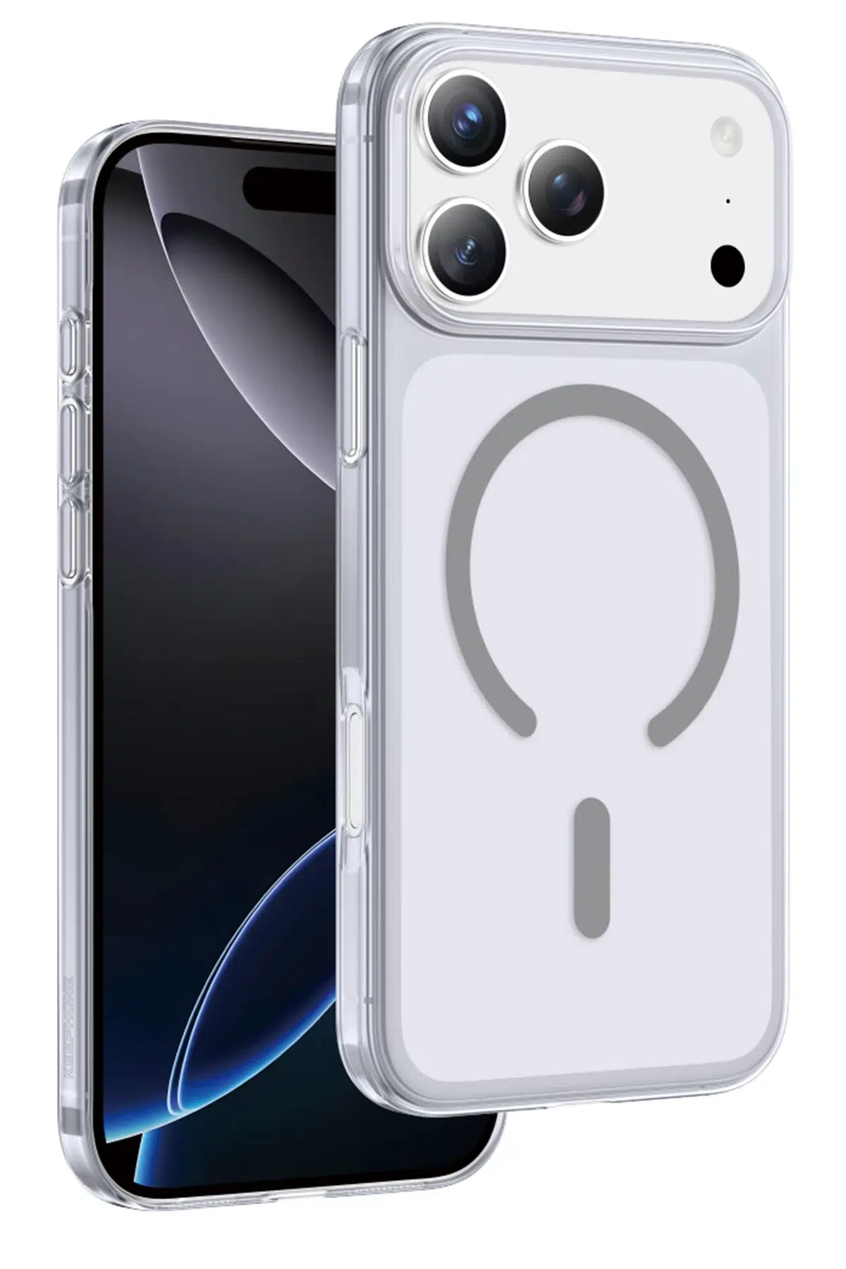 Keephone Apple iPhone 17 Pro Max X-Crystal Slim Magsafe Kılıf - Natural Grey