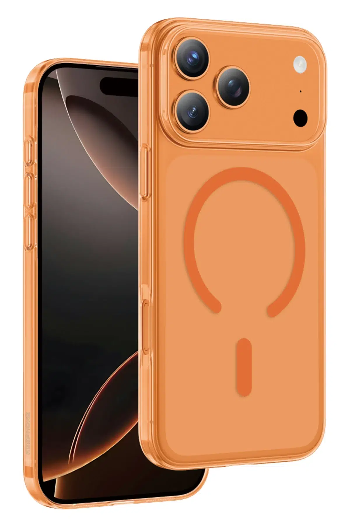 Keephone Apple iPhone 17 Pro Max X-Crystal Slim Magsafe Kılıf - Turuncu