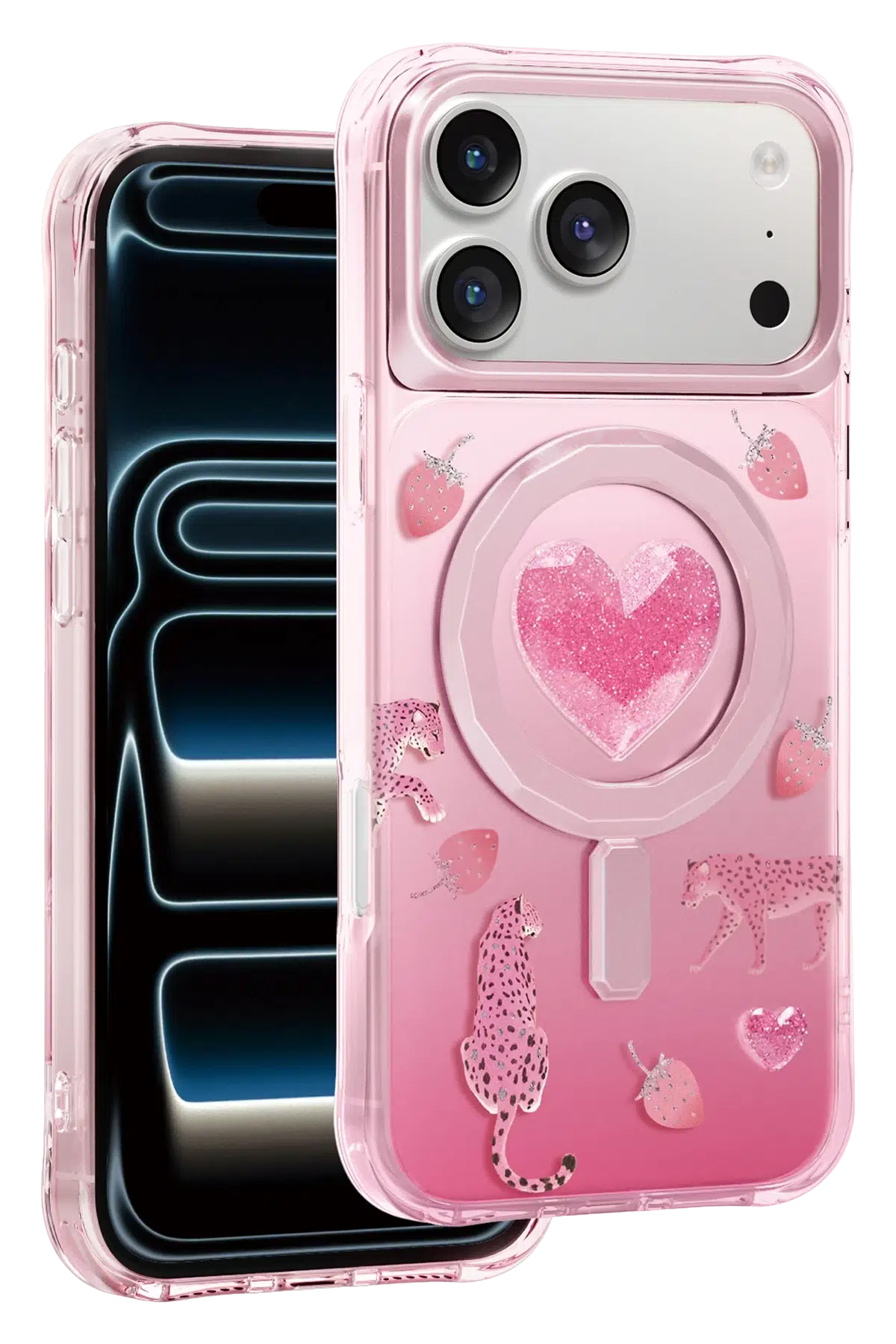Keephone Apple iPhone 17 Pro Peachy Magsafe Kapak - Pembe
