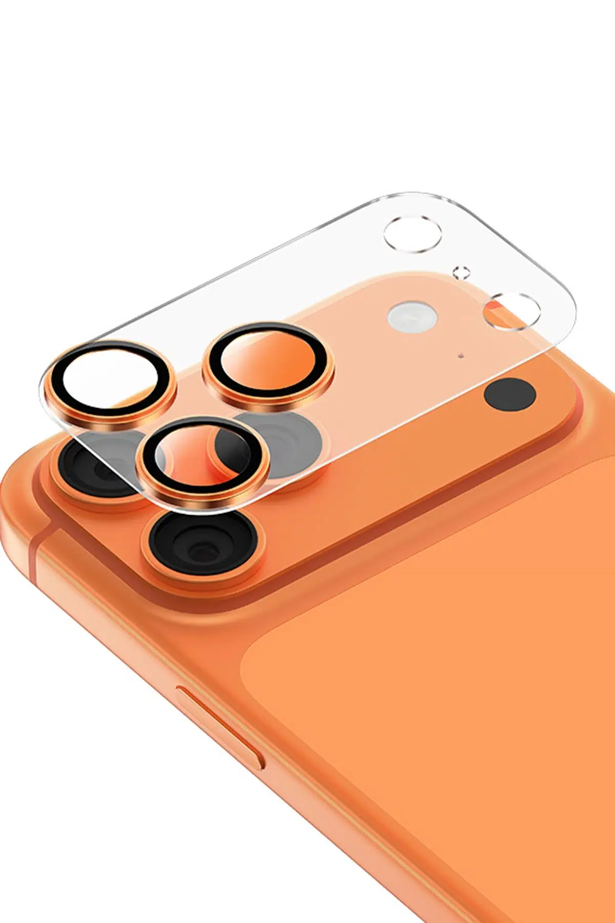 Keephone Apple iPhone 17 Pro Reggio Kamera Lens - Turuncu