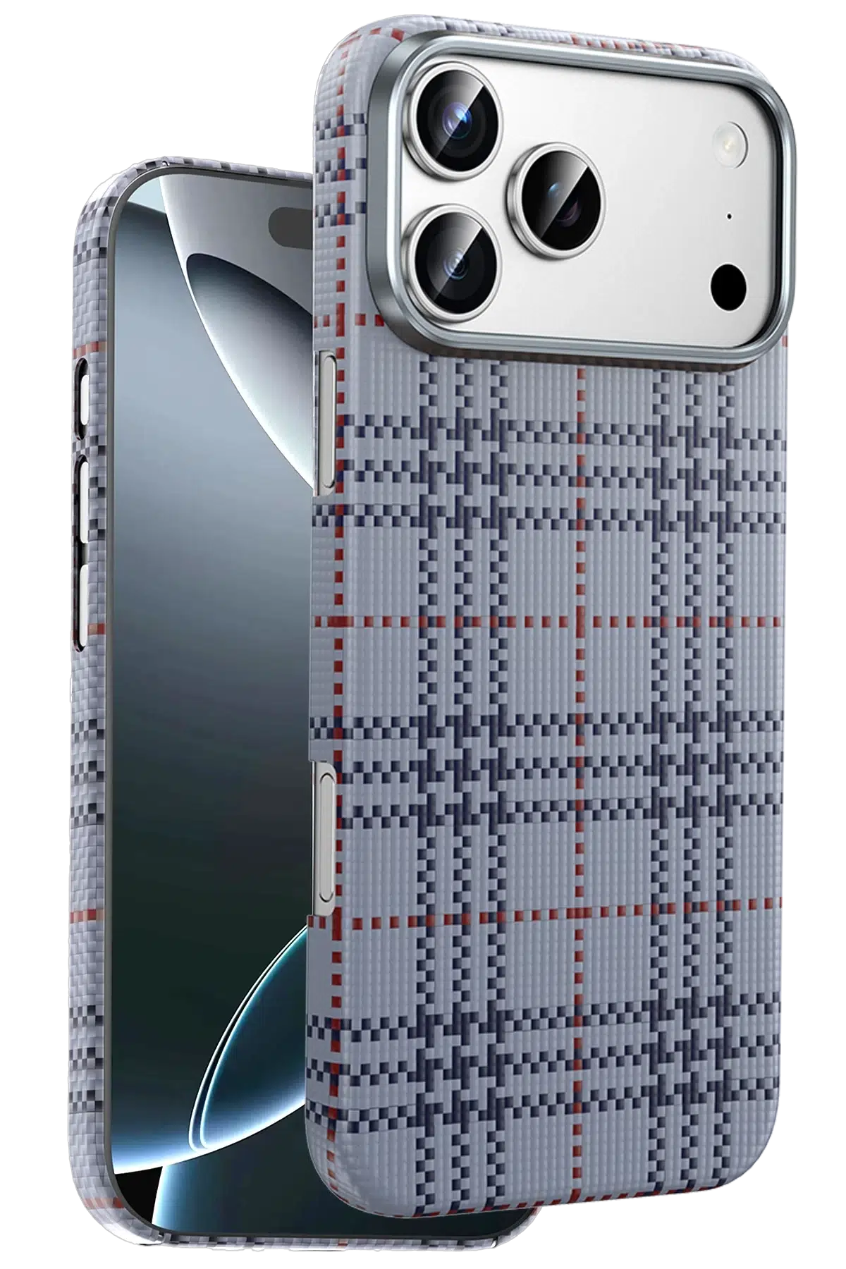 Keephone Apple iPhone 17 Pro Scots Kevlar Magsafe Kılıf - Natural Grey