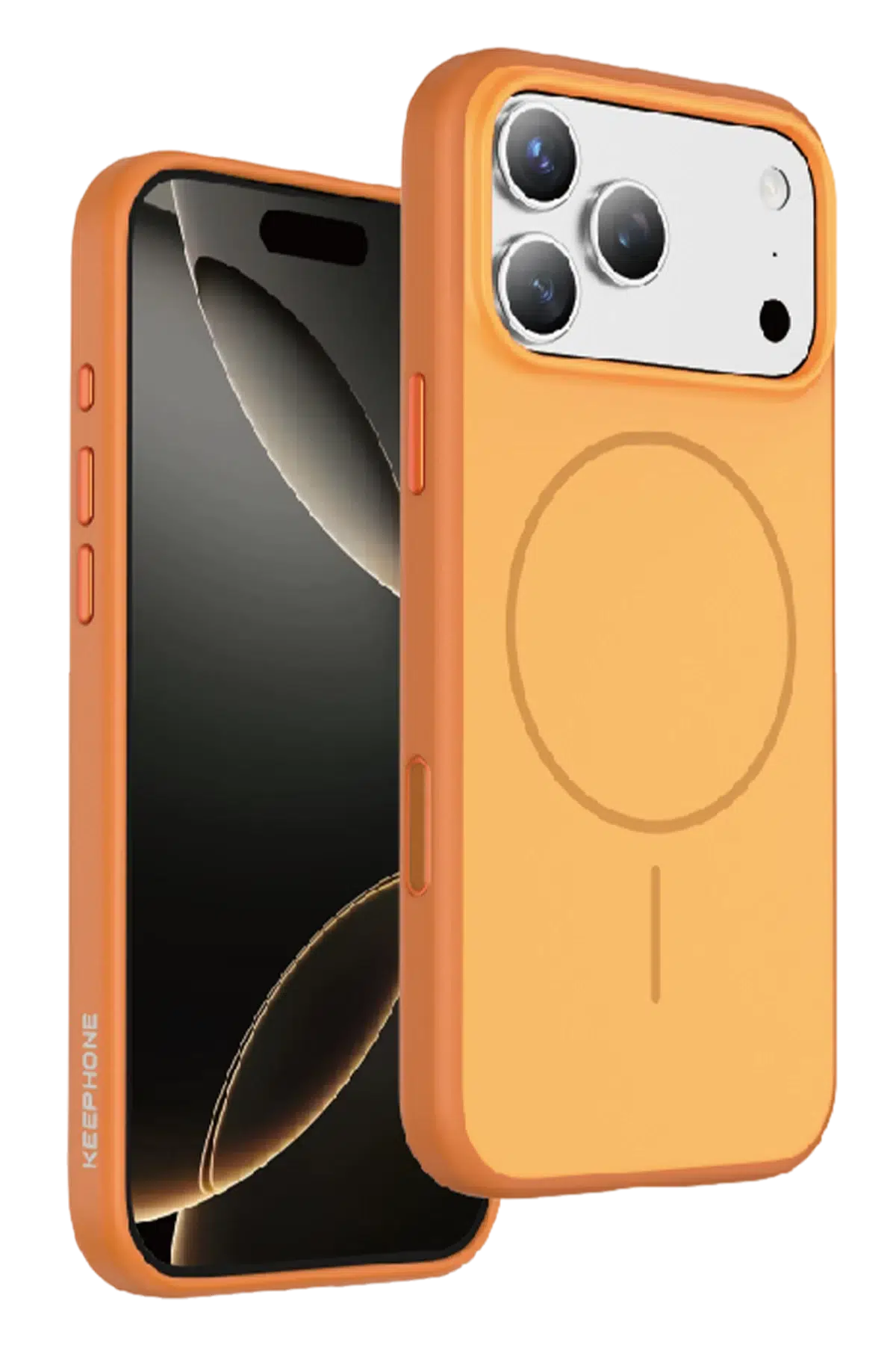 Keephone Apple iPhone 17 Pro Sumee Magsafe Kapak - Turuncu