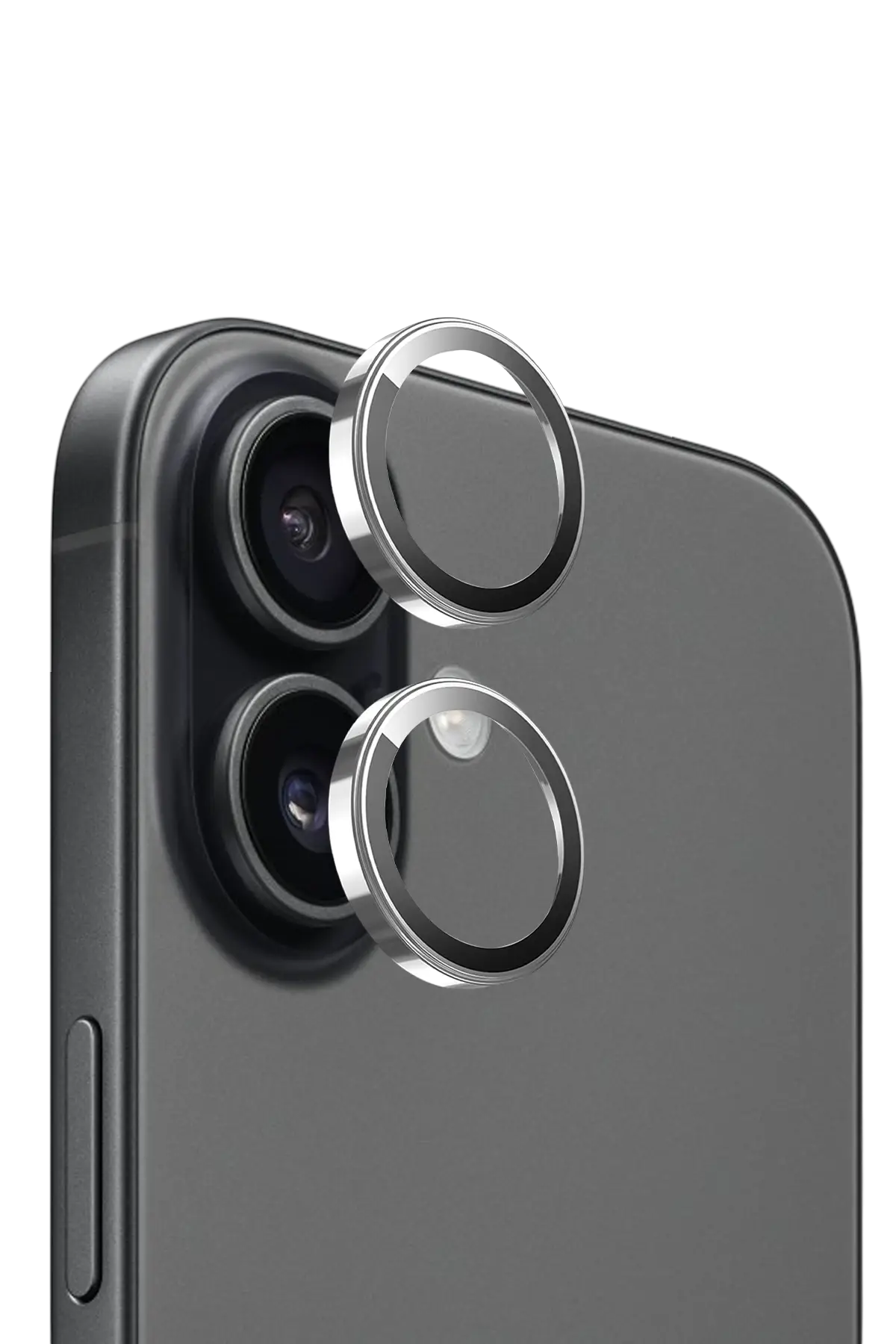 Keephone Apple iPhone 17 Sapphire PVD Kamera Lens - Gümüş