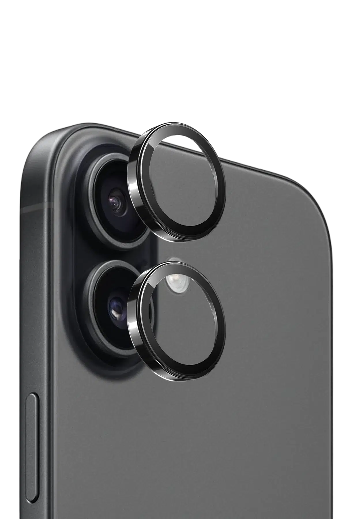 Keephone Apple iPhone 17 Sapphire PVD Kamera Lens - Siyah