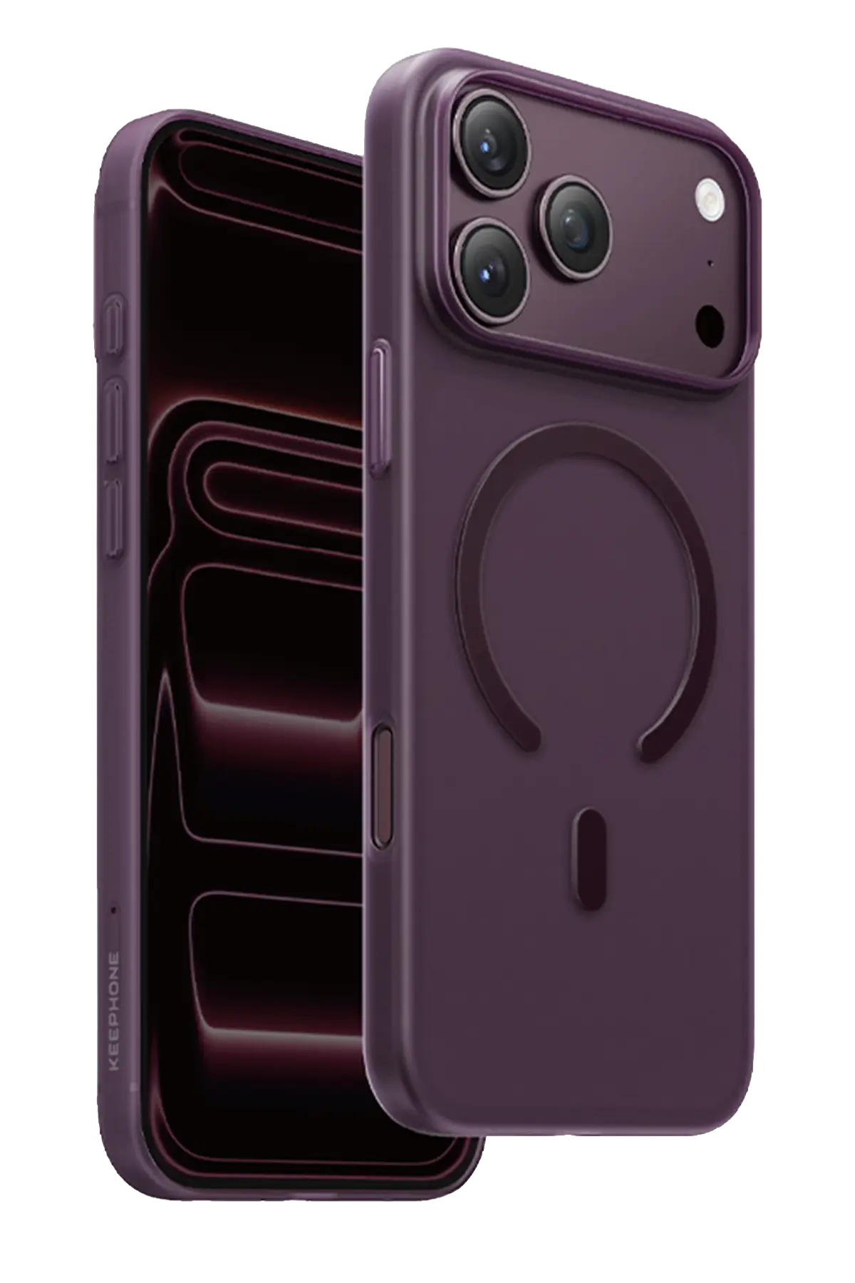 Keephone Apple iPhone 18 Pro AirSkin Pro Magsafe Kılıf - Bordo