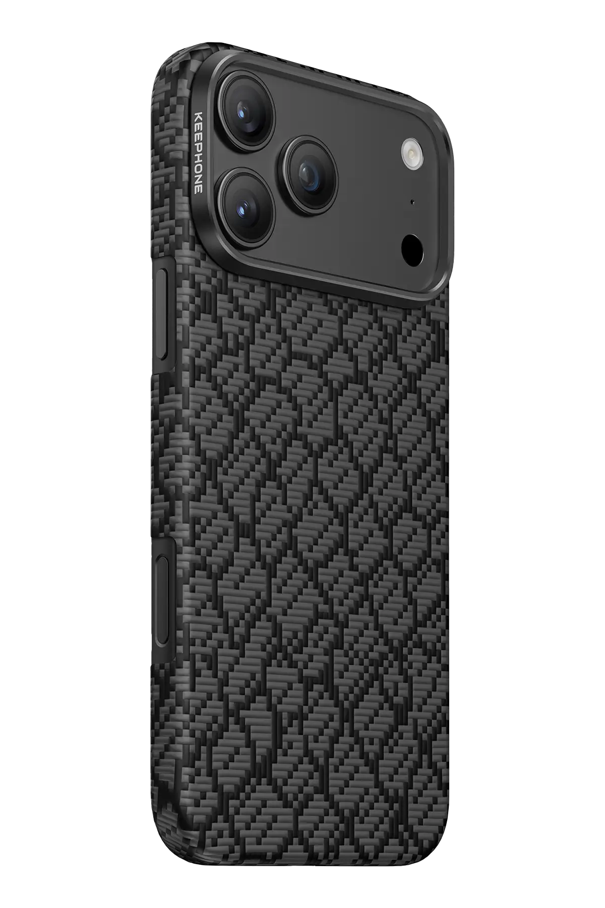 Keephone Apple iPhone 18 Pro Drakon Aramid Magsafe Kapak - Siyah
