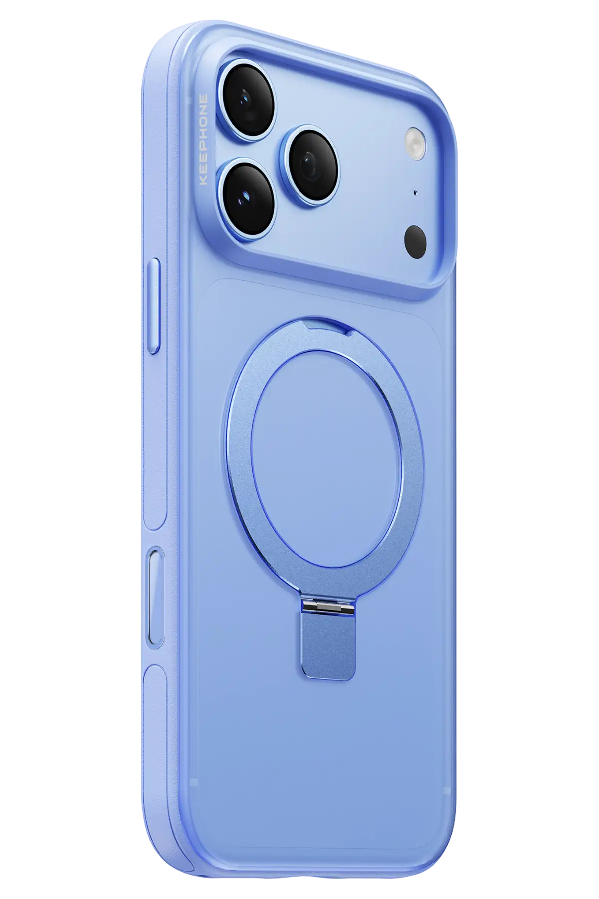 Keephone Apple iPhone 18 Pro Magico Standlı Magsafe Kapak - Açık Mavi