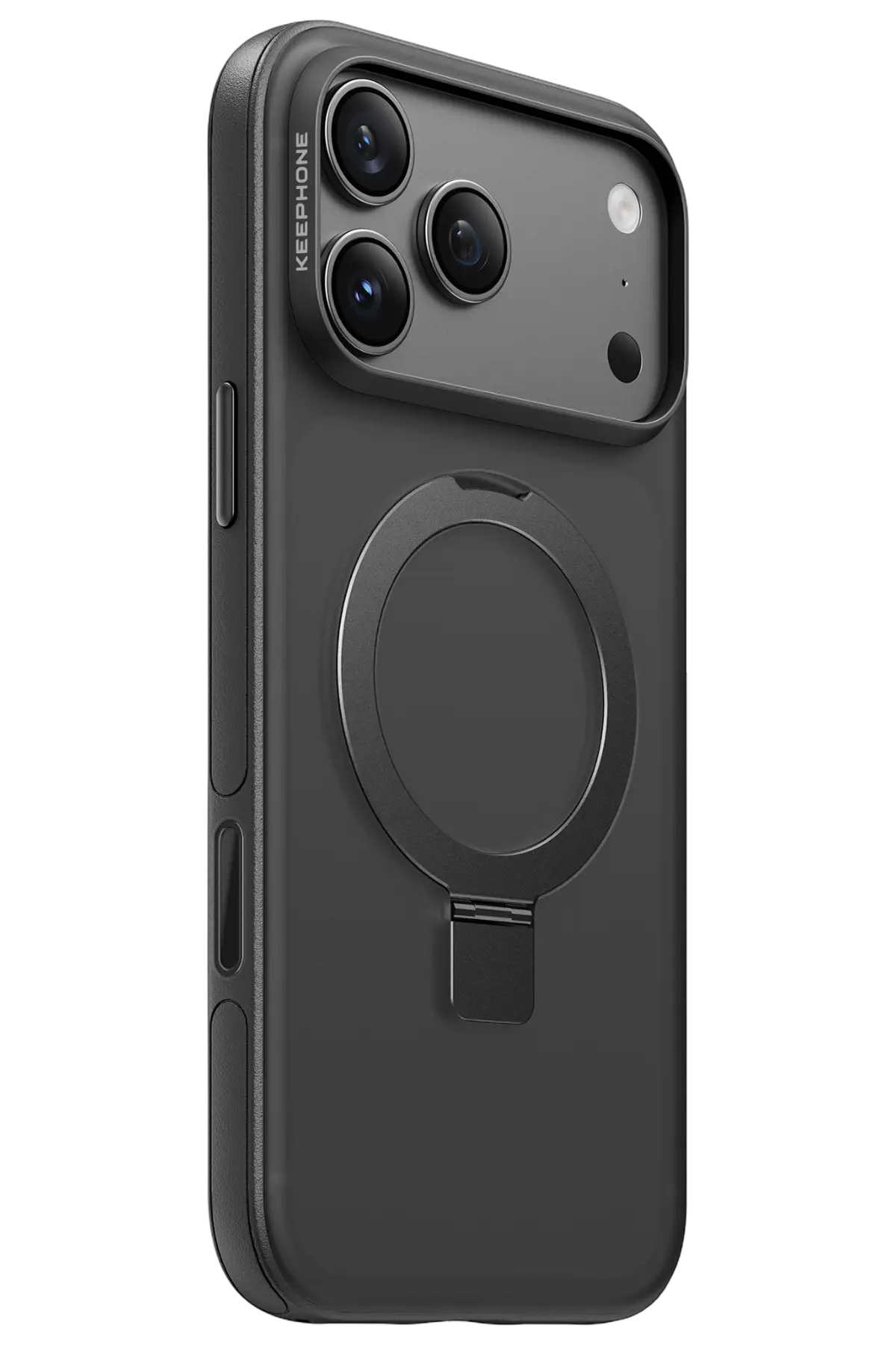 Keephone Apple iPhone 18 Pro Magico Standlı Magsafe Kapak - Siyah