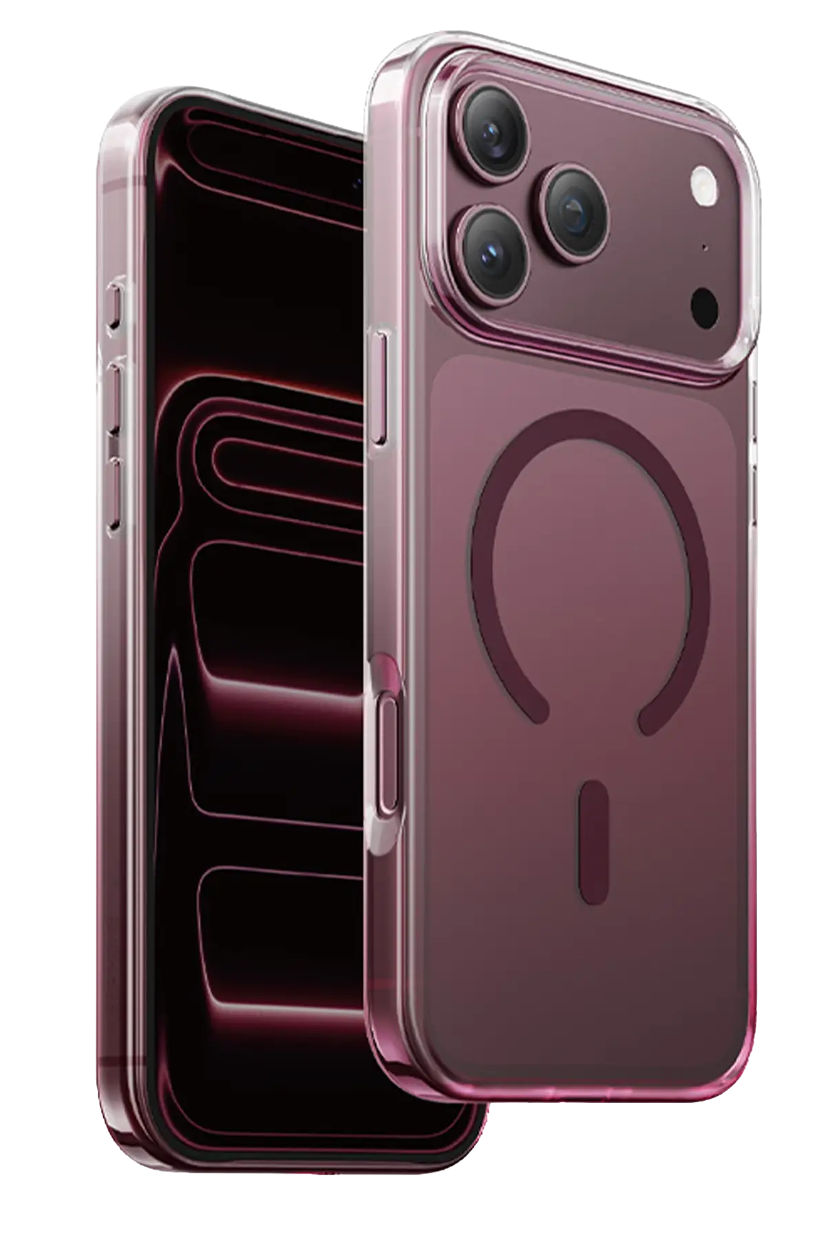 Keephone Apple iPhone 18 Pro Max Aurora Pro Magsafe Kılıf - Bordo