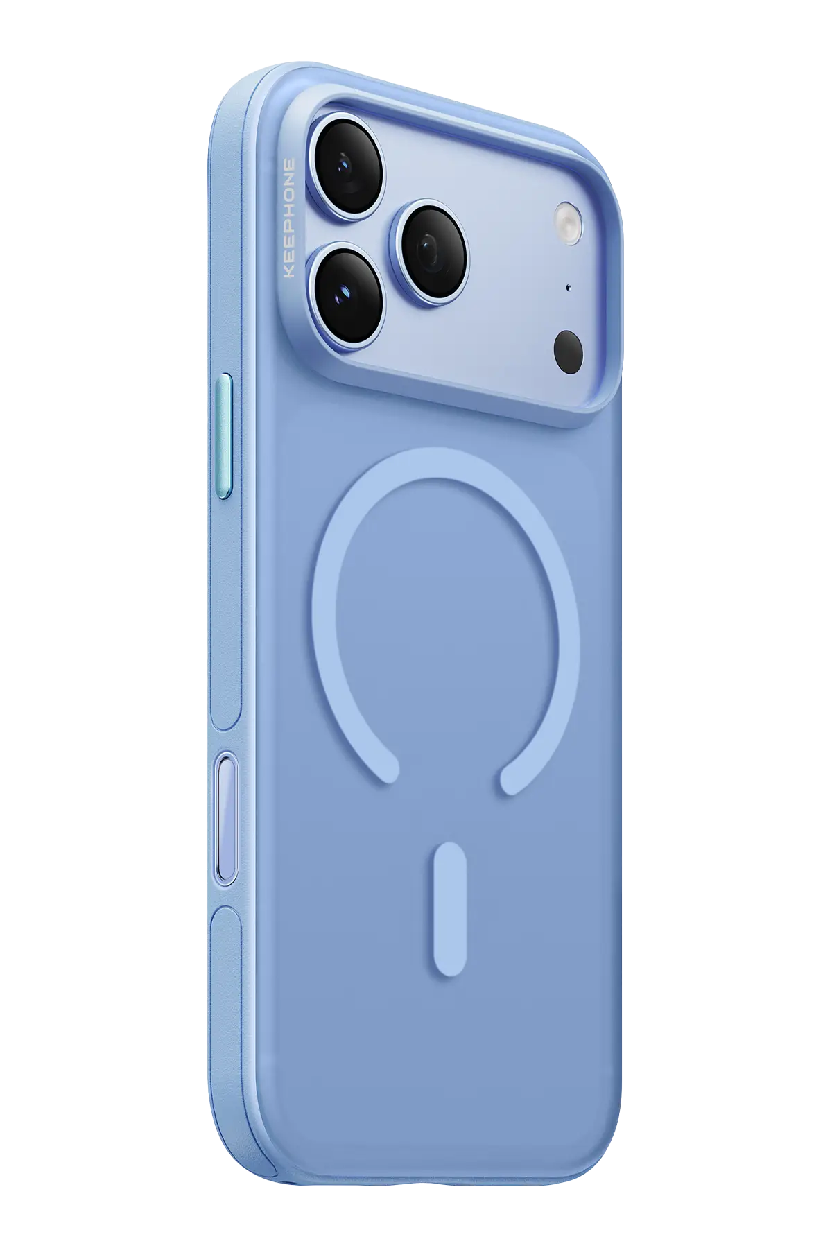 Keephone Apple iPhone 18 Pro Max Gearmag Magsafe Kapak - Açık Mavi