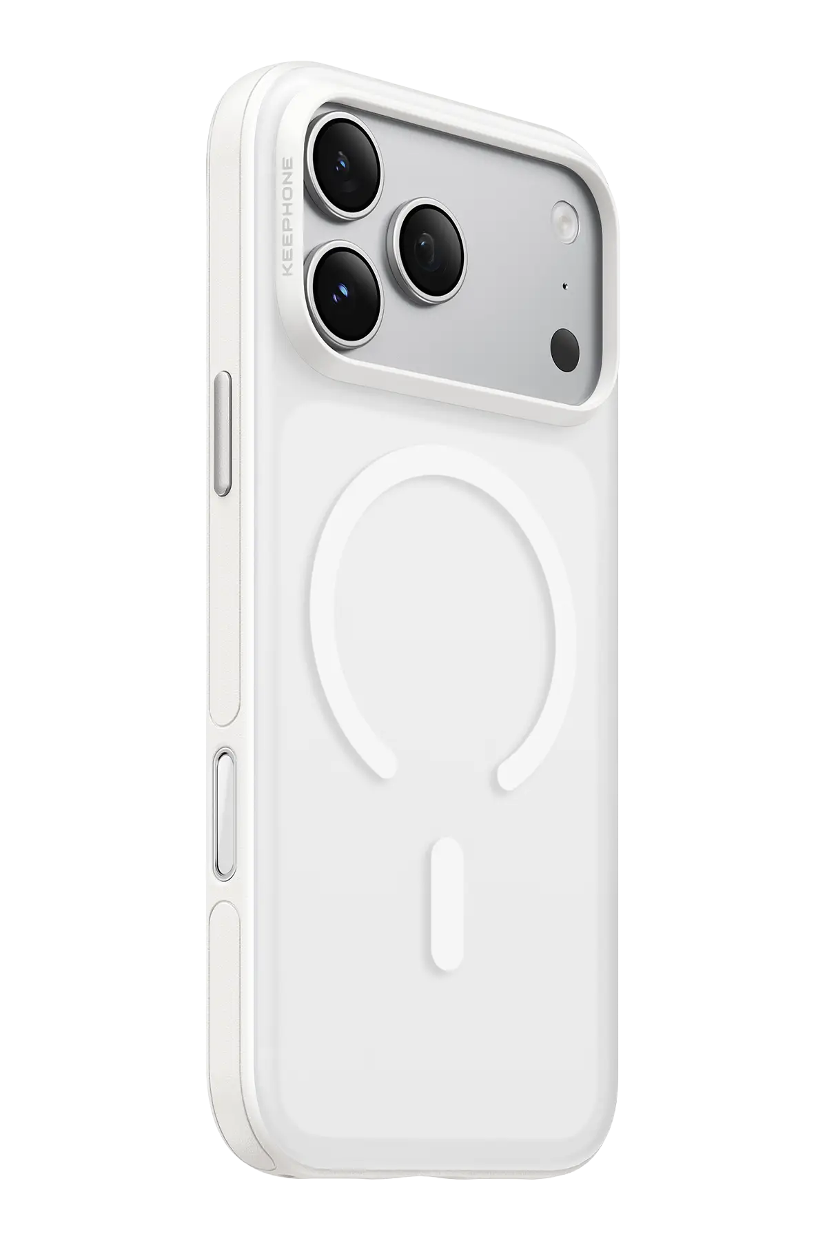 Keephone Apple iPhone 18 Pro Max Gearmag Magsafe Kapak - Beyaz