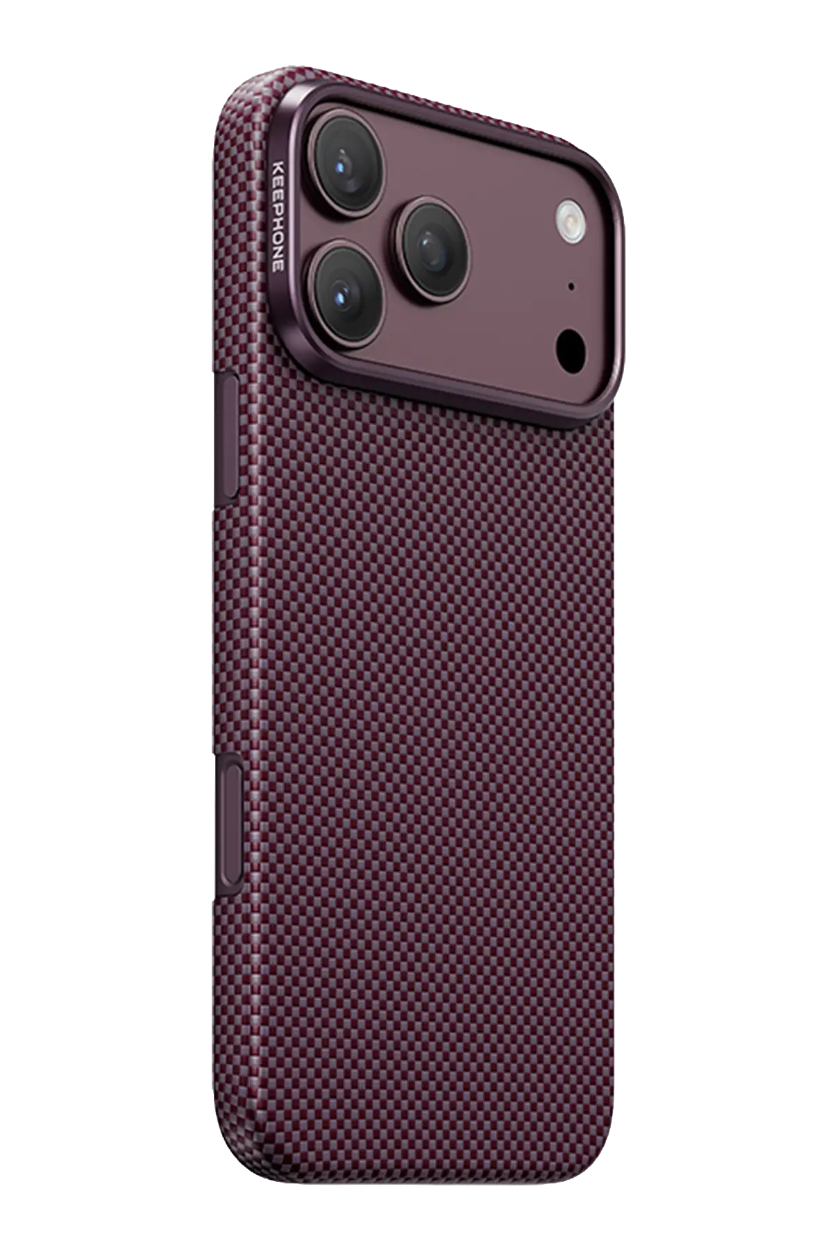Keephone Apple iPhone 18 Pro Max Kevlar Norra Magsafe Kılıf - Bordo