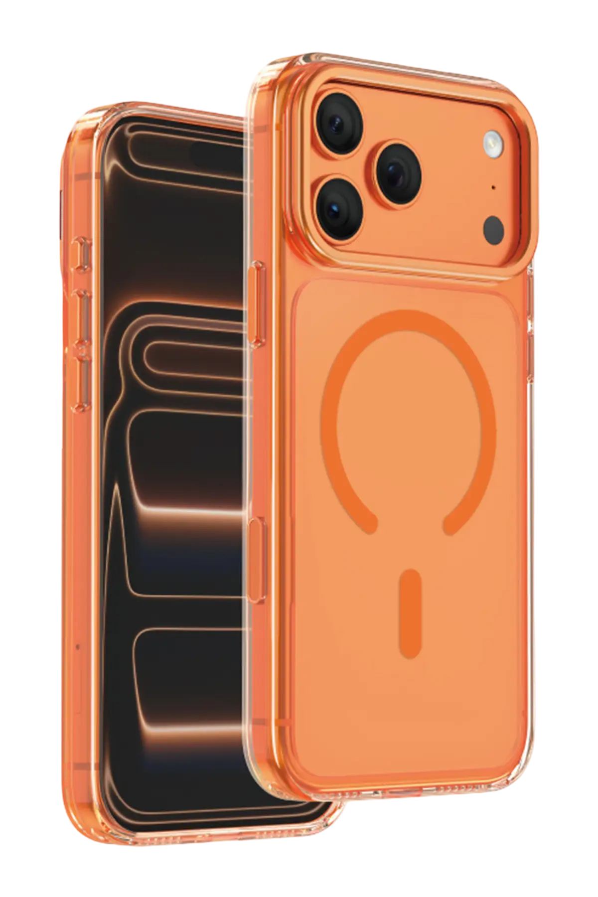 Keephone Apple iPhone 18 Pro Max Magicam Standlı Magsafe Kapak - Turuncu