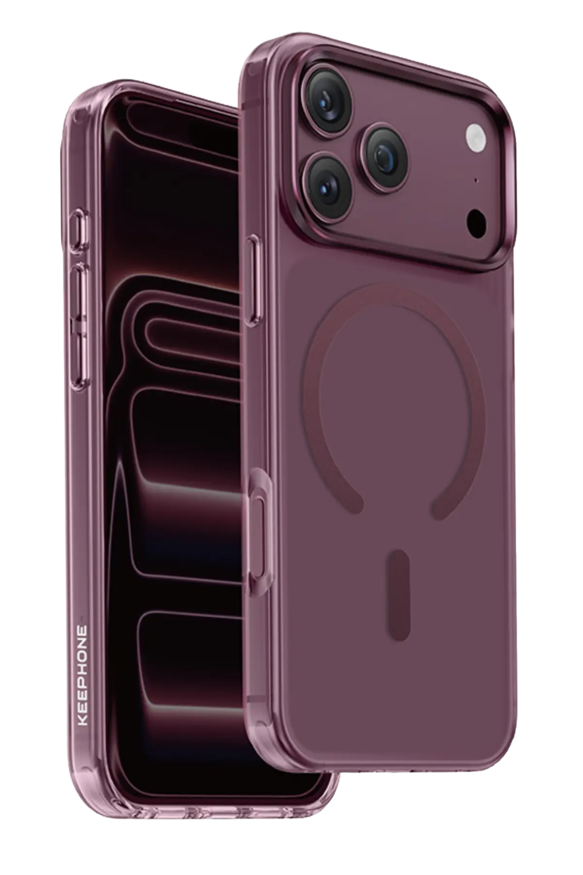 Keephone Apple iPhone 18 Pro Max Mococo Magsafe Kapak - Bordo