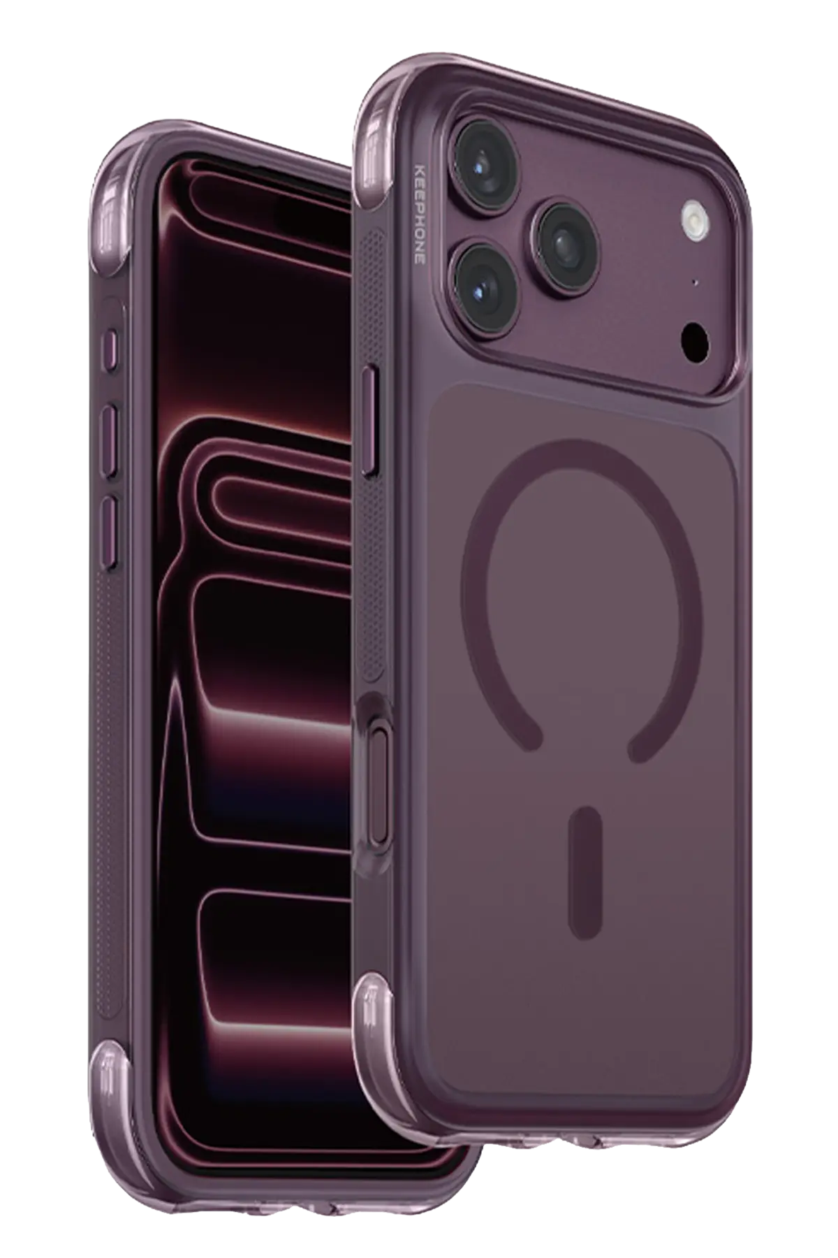 Keephone Apple iPhone 18 Pro Max Monica Airbag Magsafe Kapak - Bordo